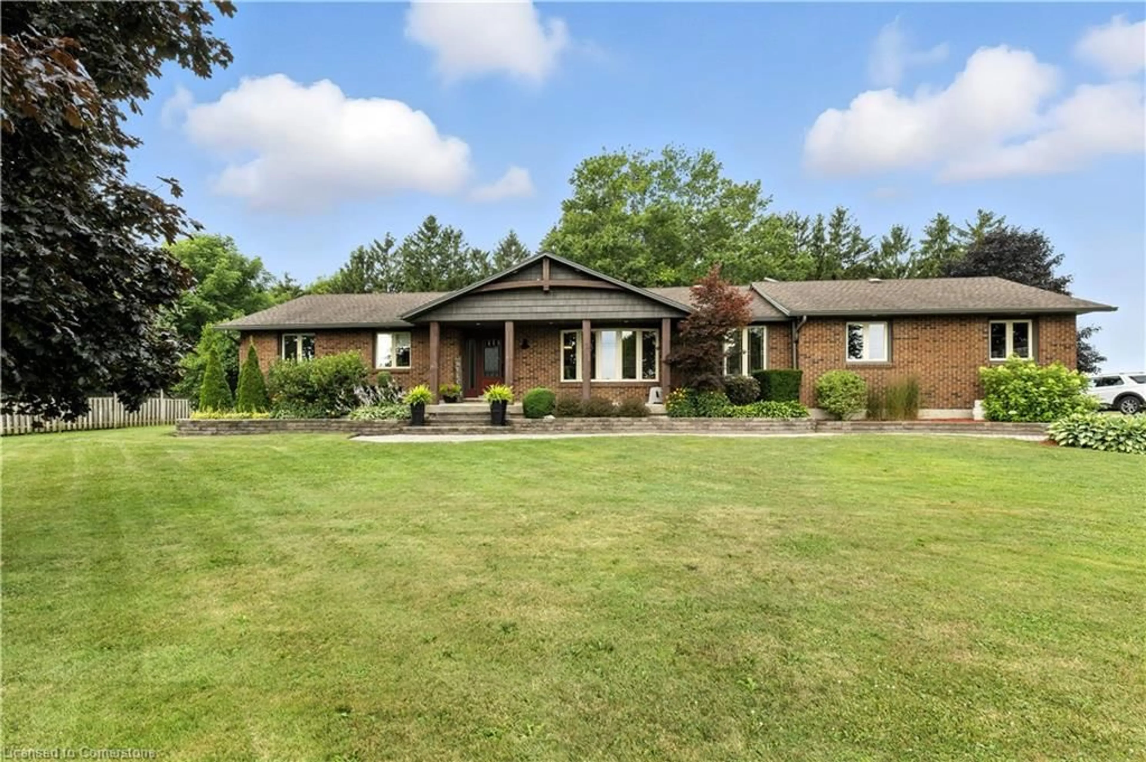 A pic from outside/outdoor area/front of a property/back of a property/a pic from drone, unknown for 404996 Beaconsfield Rd, Burgessville Ontario N0J 1C0