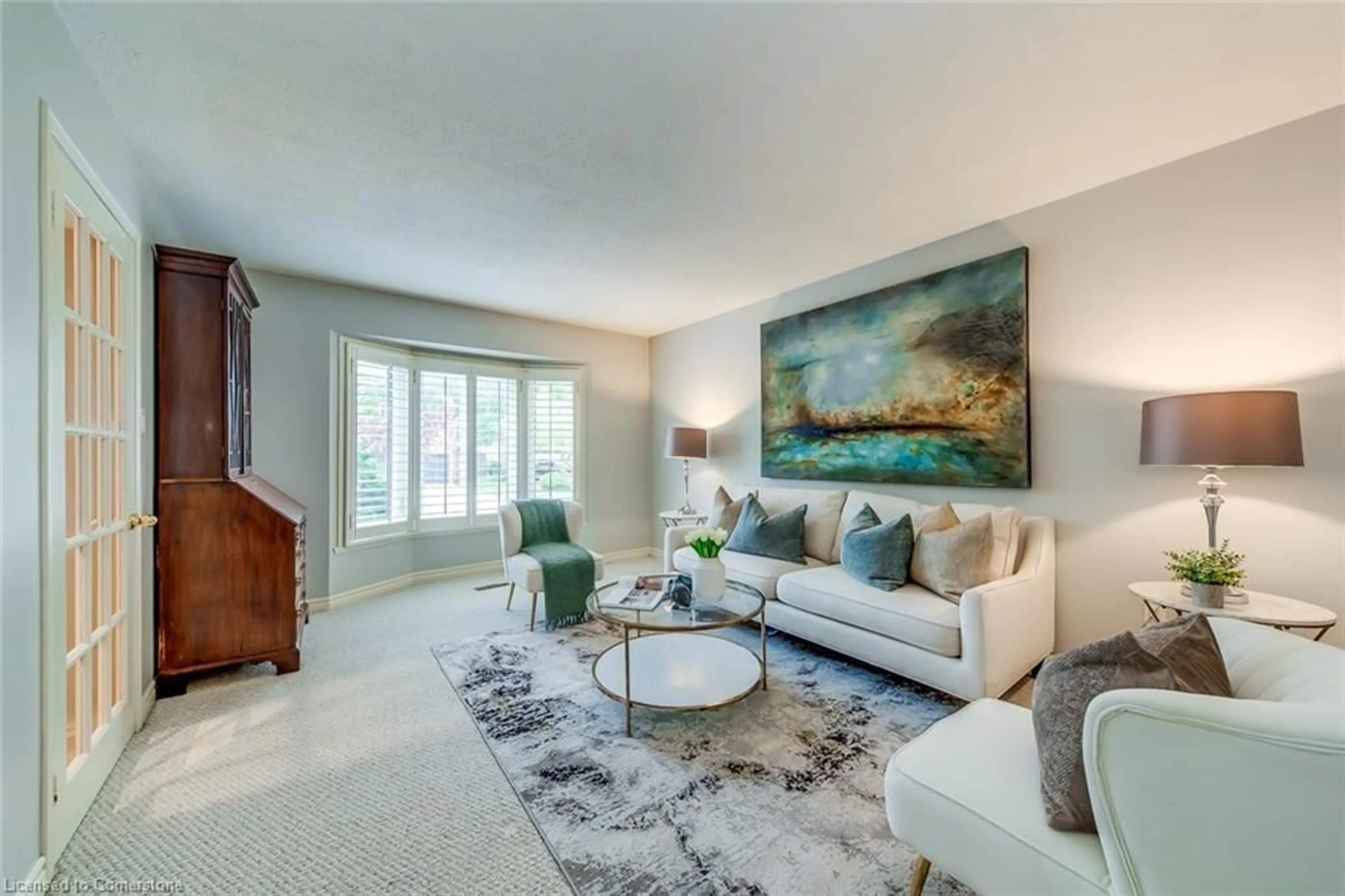 Living room with furniture, carpet floor for 503 Carlisle Crt, Oakville Ontario L6J 6N6