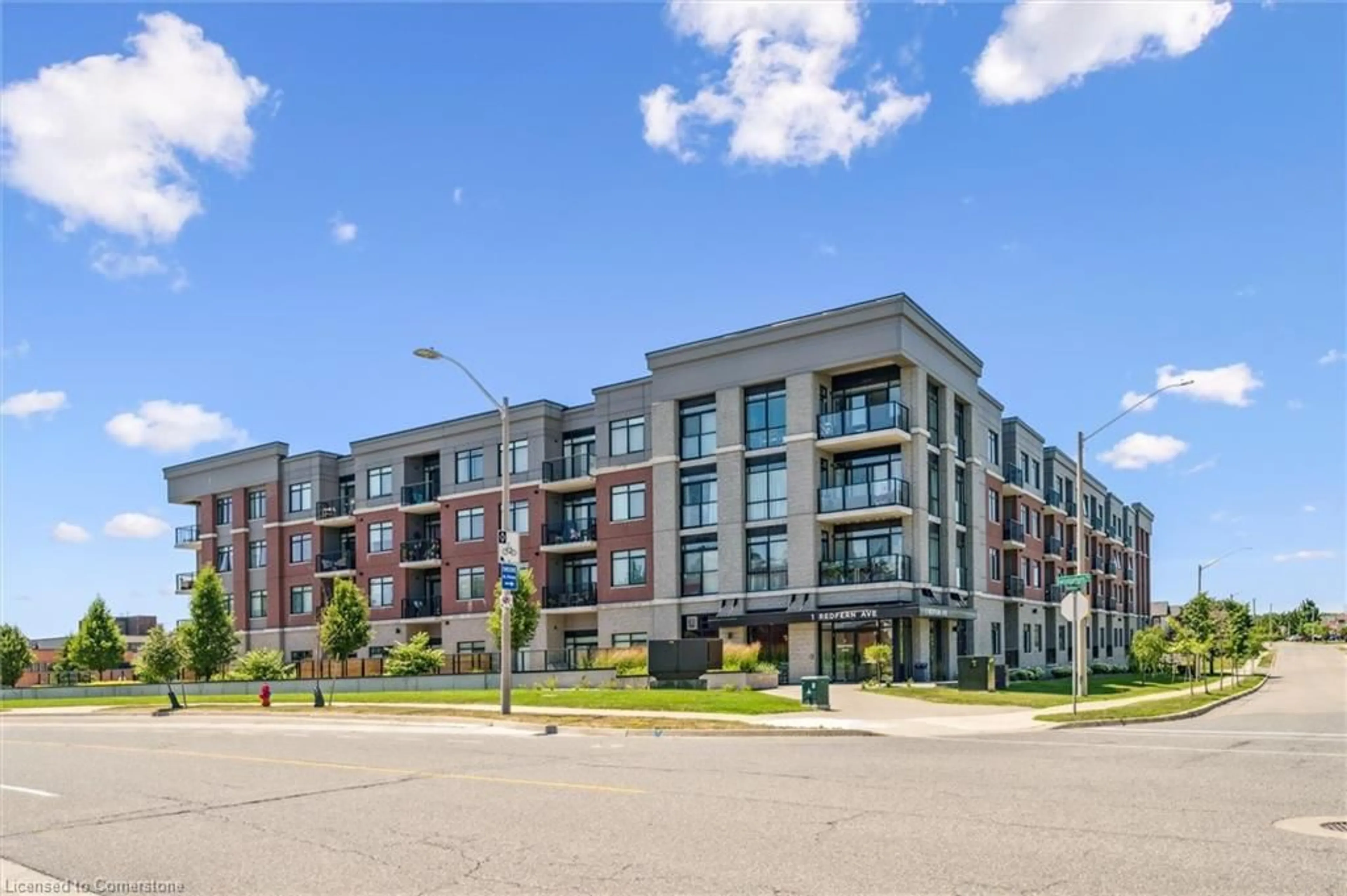 Patio, street for 1 Redfern Ave #102, Hamilton Ontario L9C 0E6