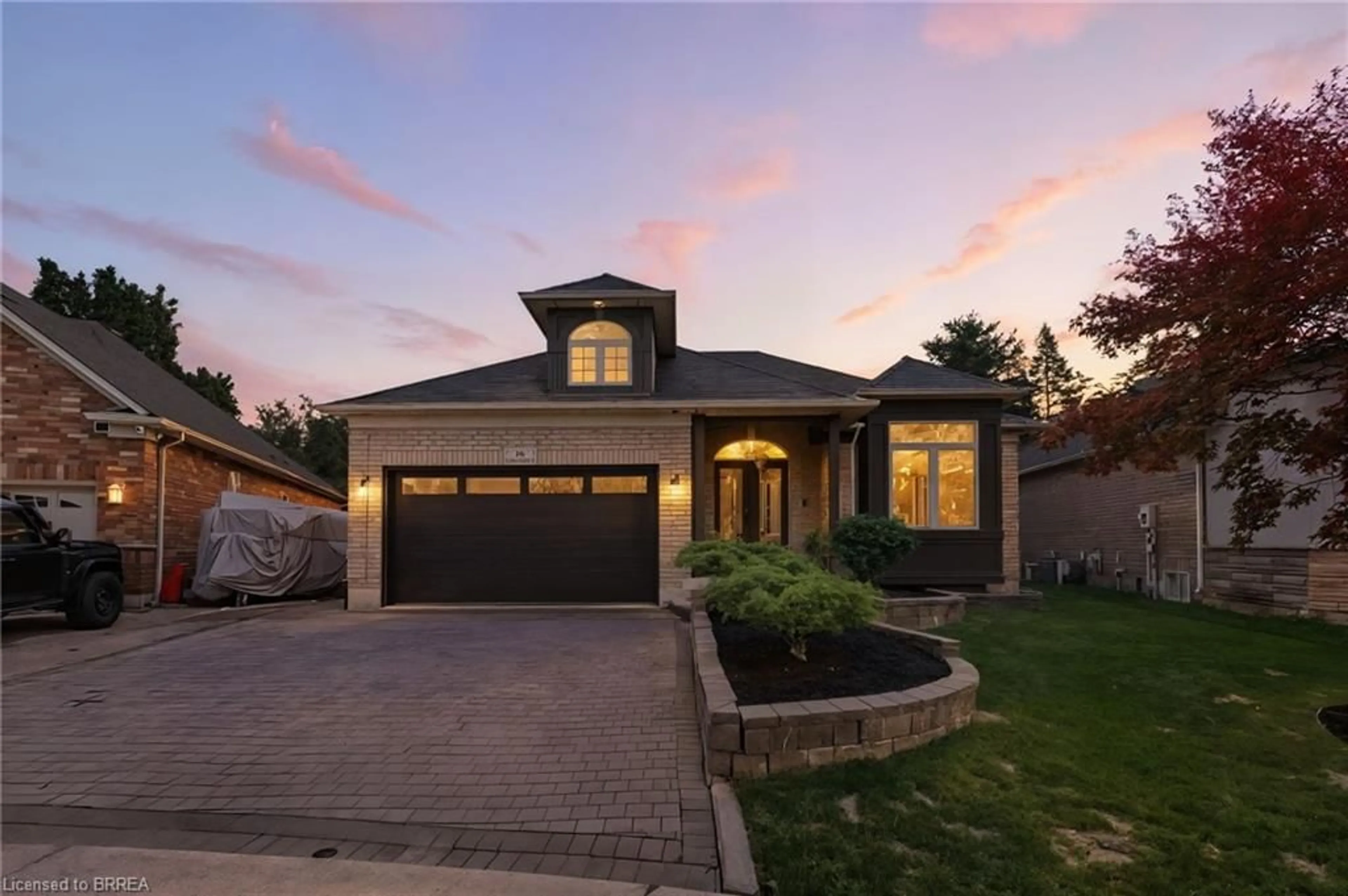 Home with brick exterior material, street for 16 Casson Lane, Brantford Ontario N3R 7Z4