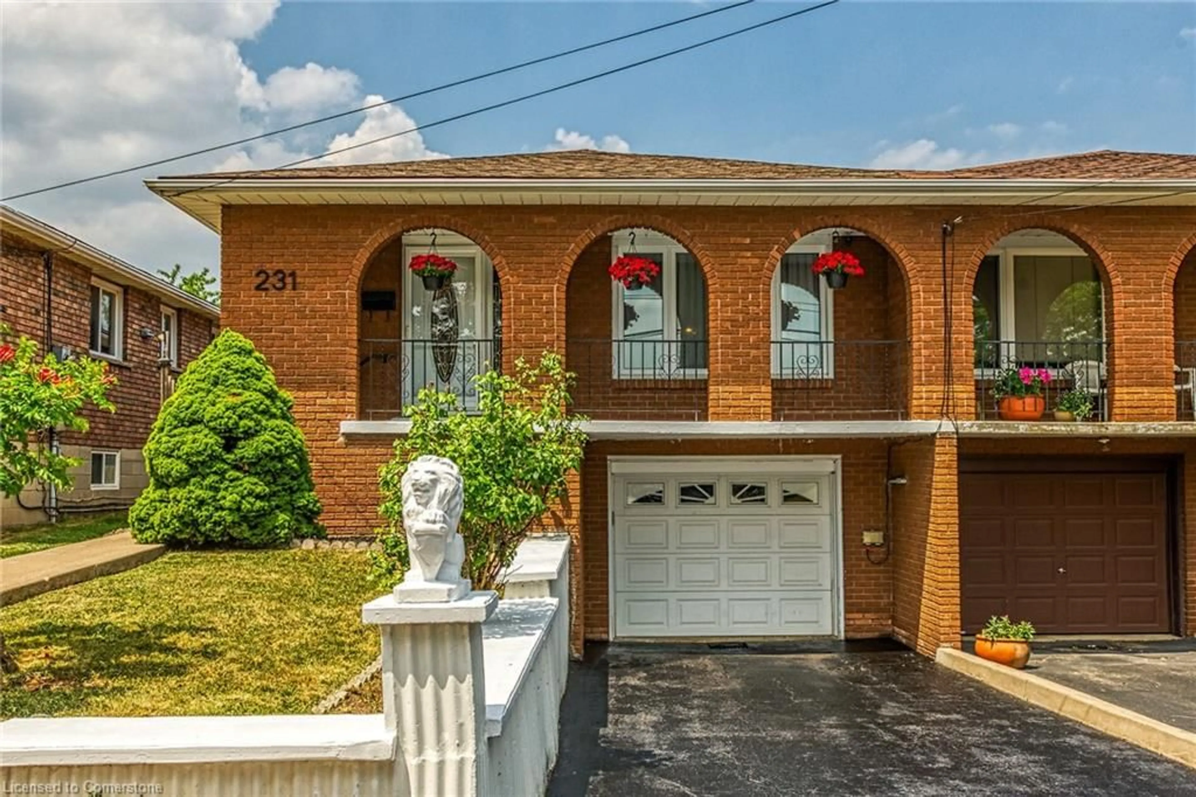 Home with brick exterior material, street for 231 Green Rd, Stoney Creek Ontario L8E 3J5