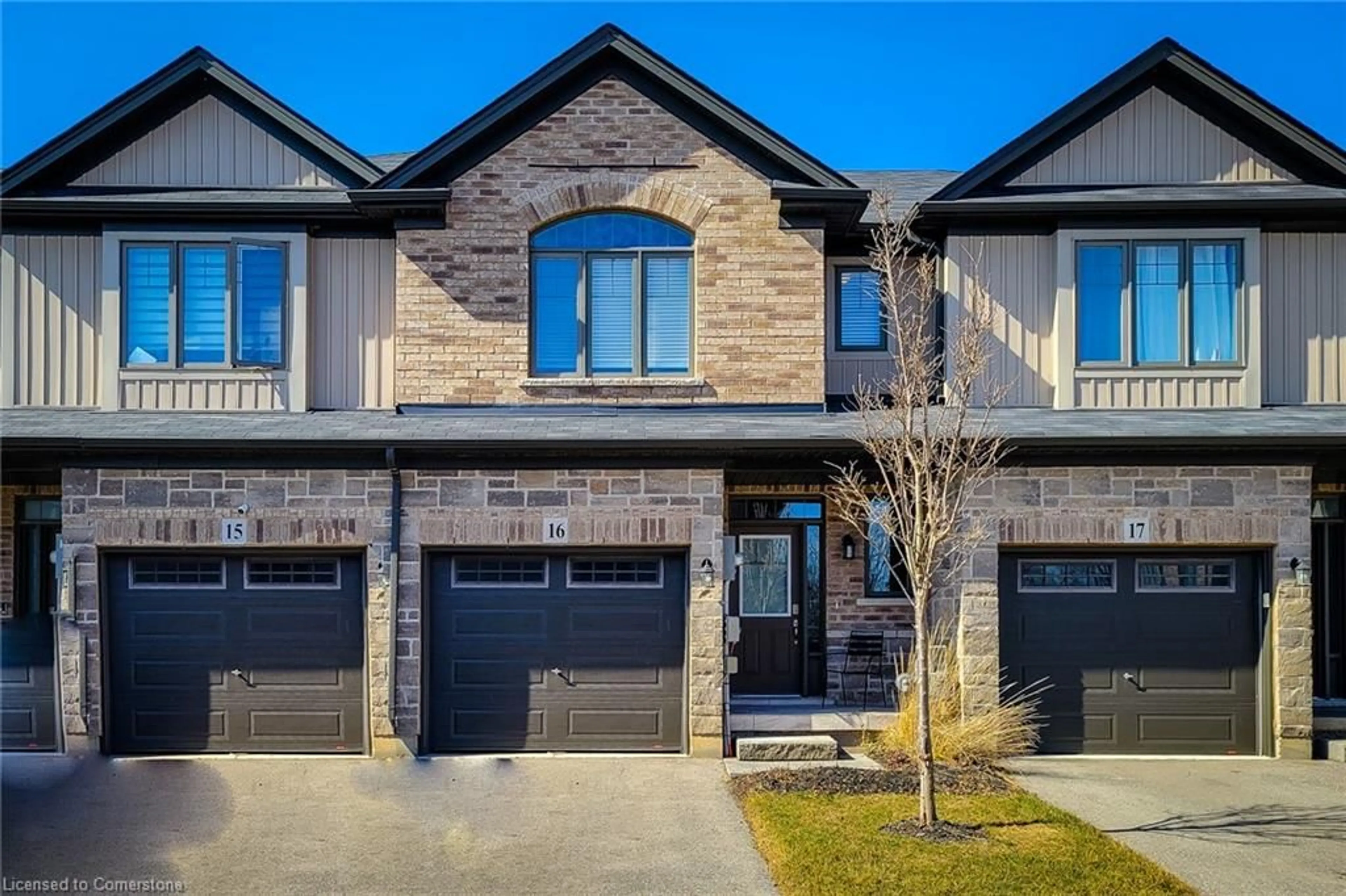 Home with brick exterior material, street for 1 Tom Brown Dr #16, Paris Ontario N3L 0H8