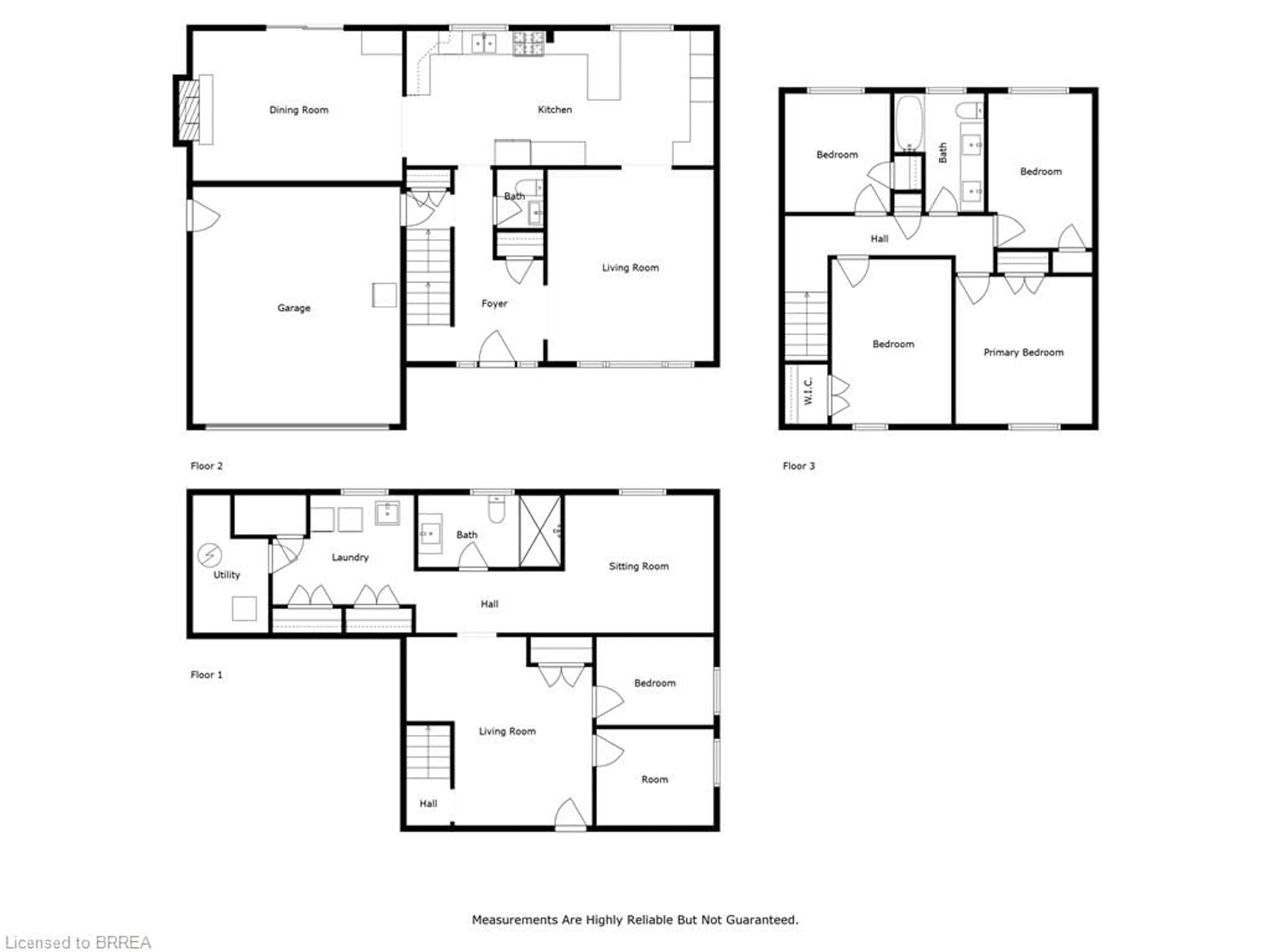 Floor plan for 63 Veevers Dr, Hamilton Ontario L8K 5P6