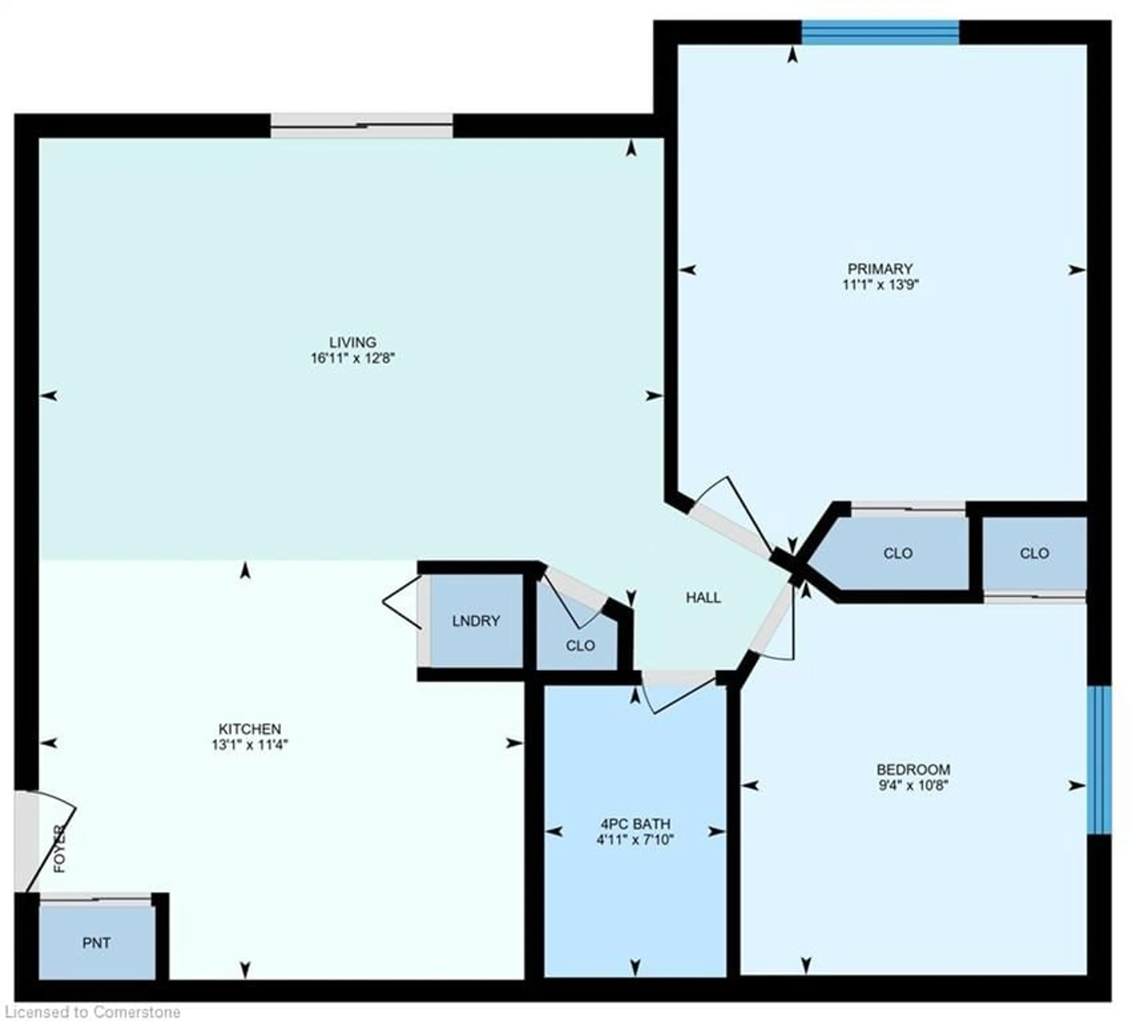 Floor plan for 329 Northlake Dr #7, Waterloo Ontario N2V 1Z1