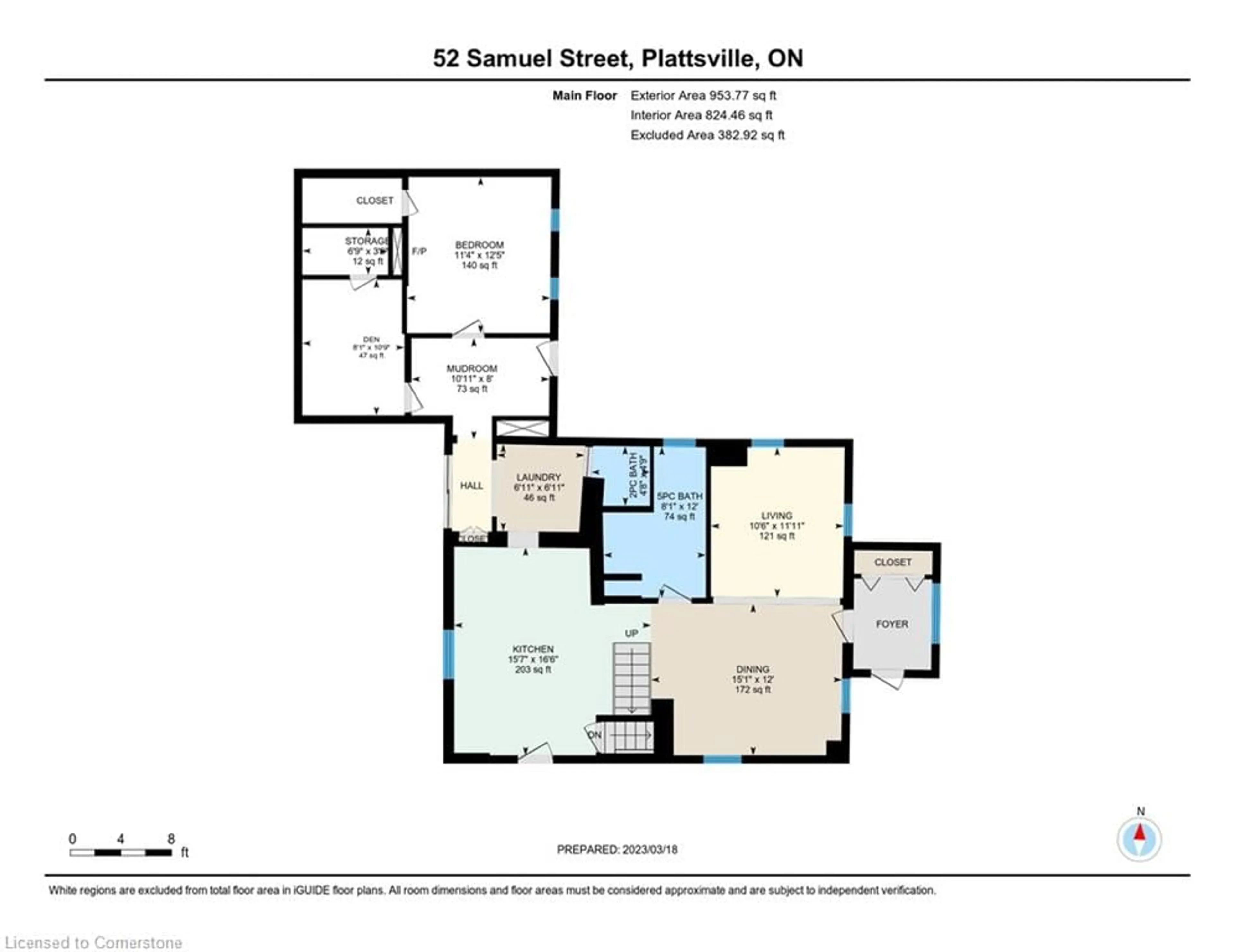 Floor plan for 52 Samuel St, Plattsville Ontario N0J 1S0