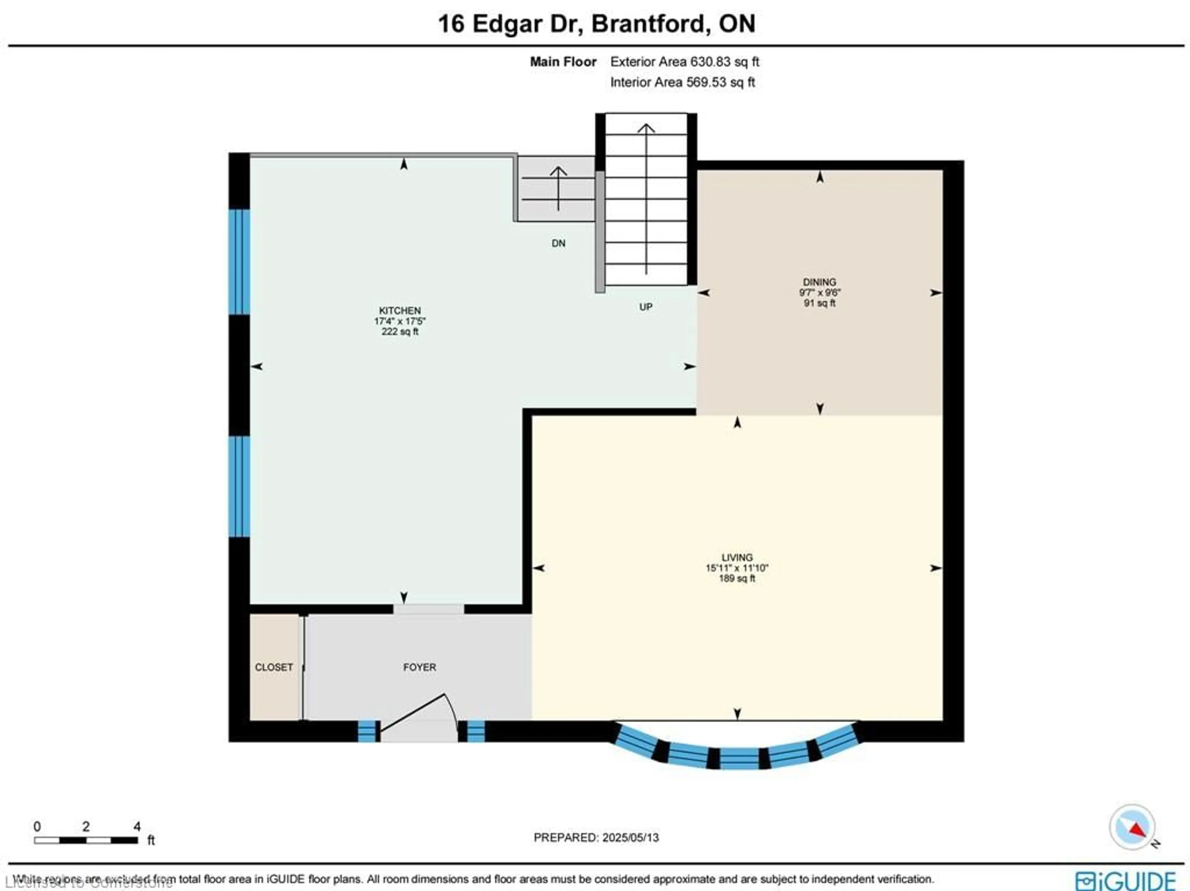 Floor plan for 16 Edgar Dr, Brantford Ontario N3R 6X8