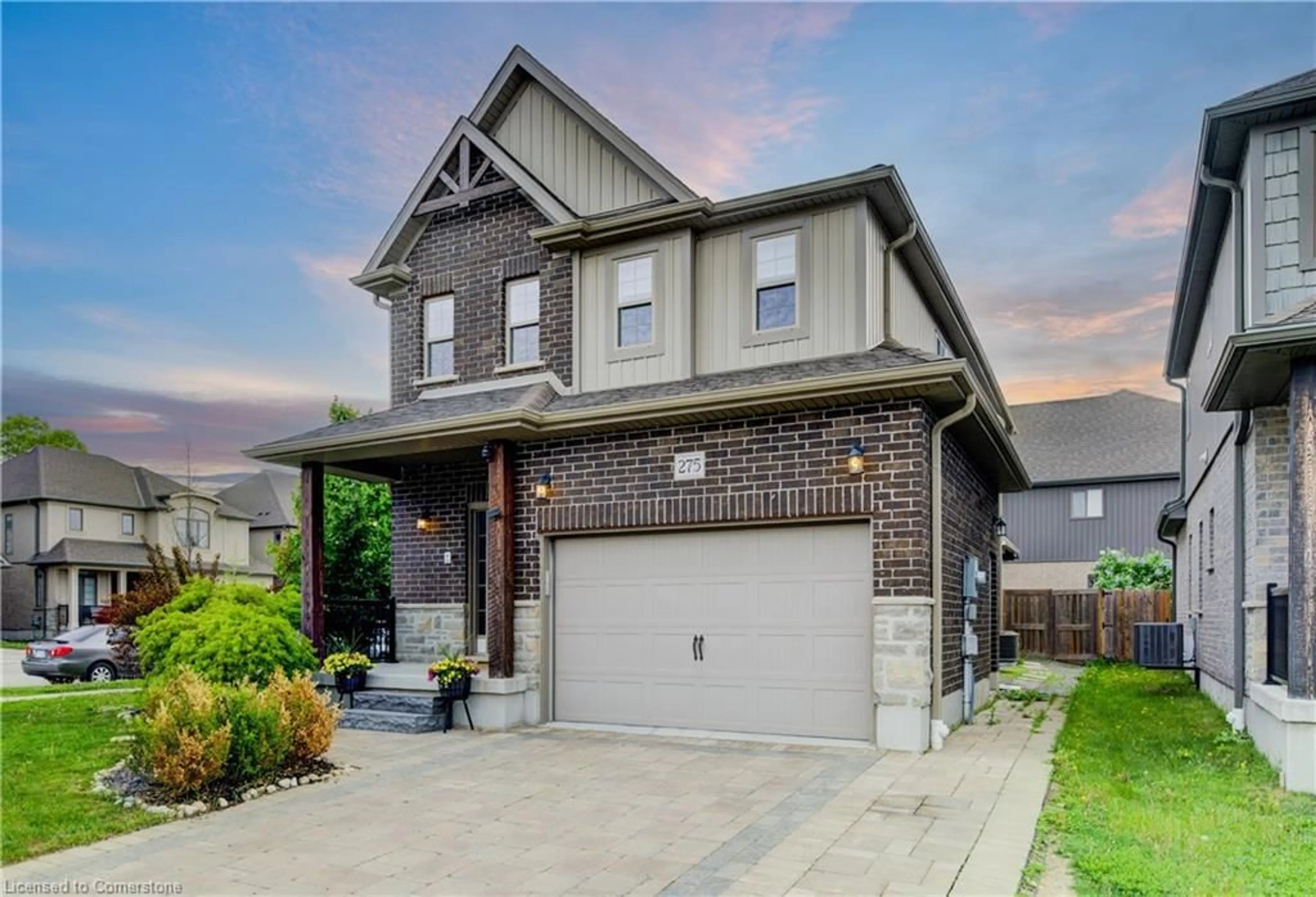 Home with brick exterior material, street for 275 Falconridge Dr, Kitchener Ontario N2K 0C5