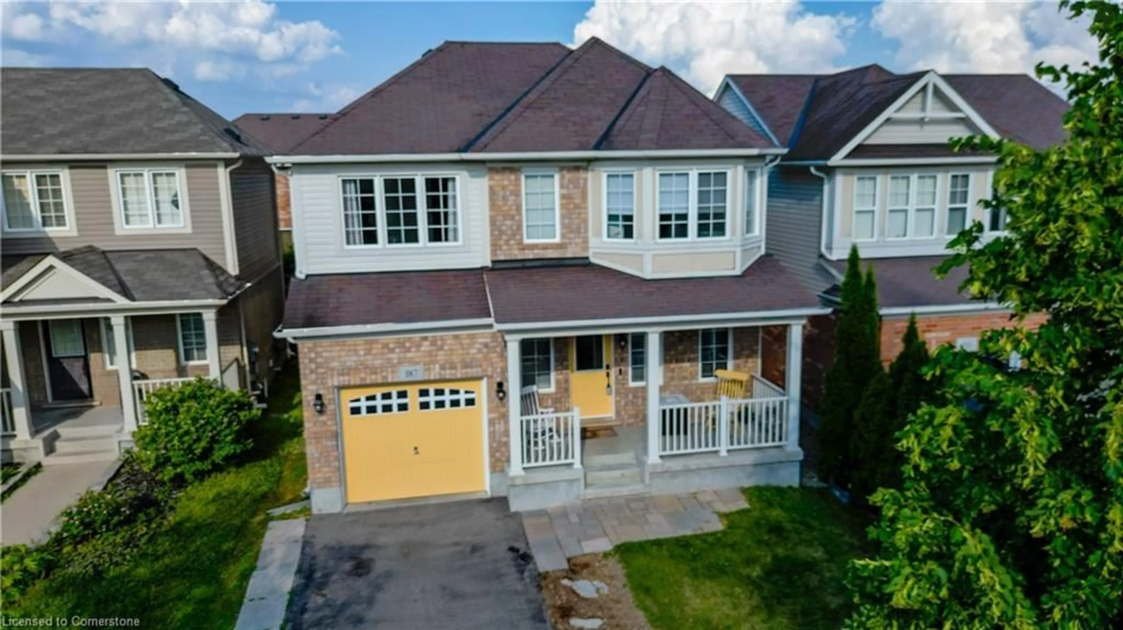 A pic from outside/outdoor area/front of a property/back of a property/a pic from drone, street for 187 Chase Cres, Cambridge Ontario N3C 1A6