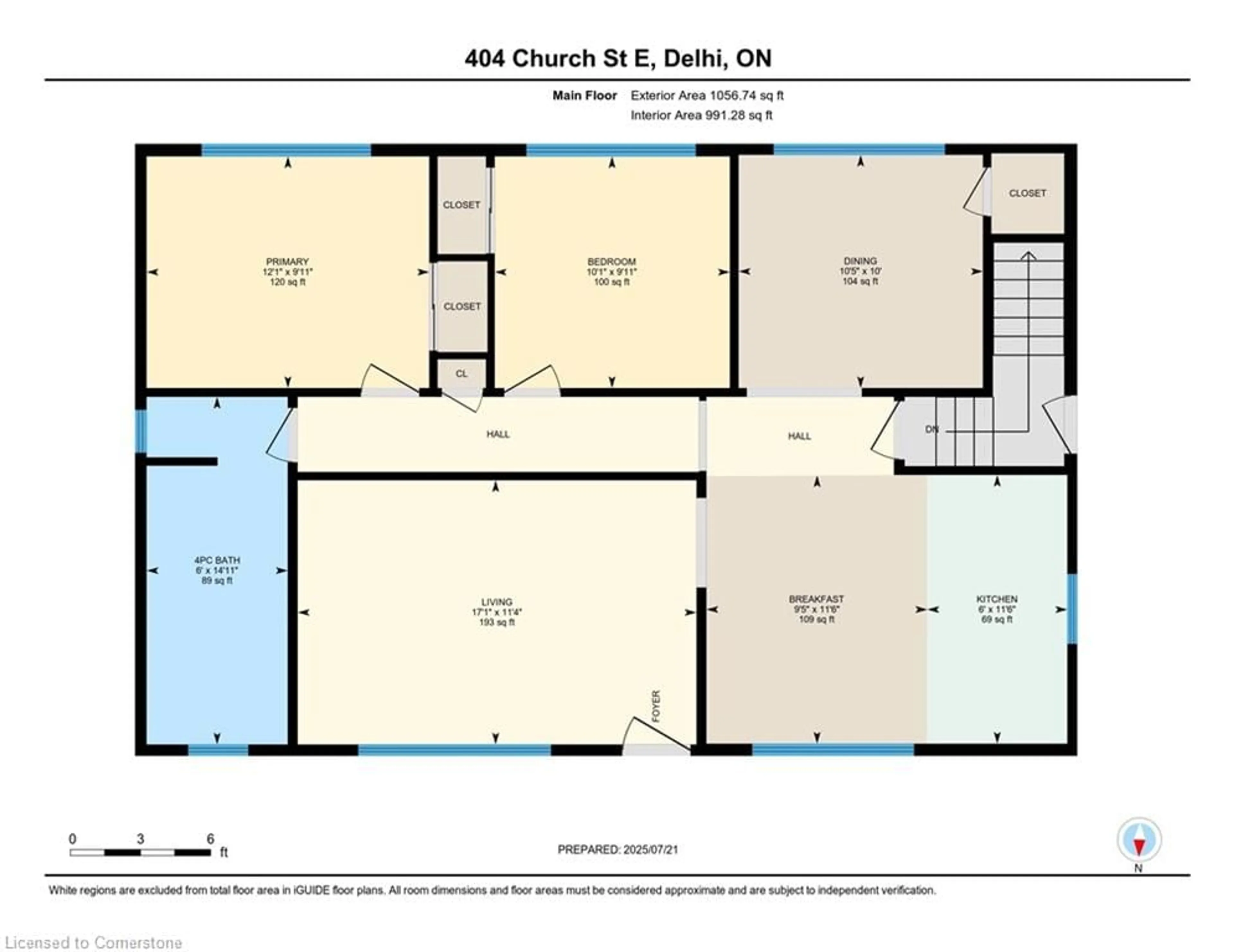 Floor plan for 404 Church St, Delhi Ontario N4B 1V1
