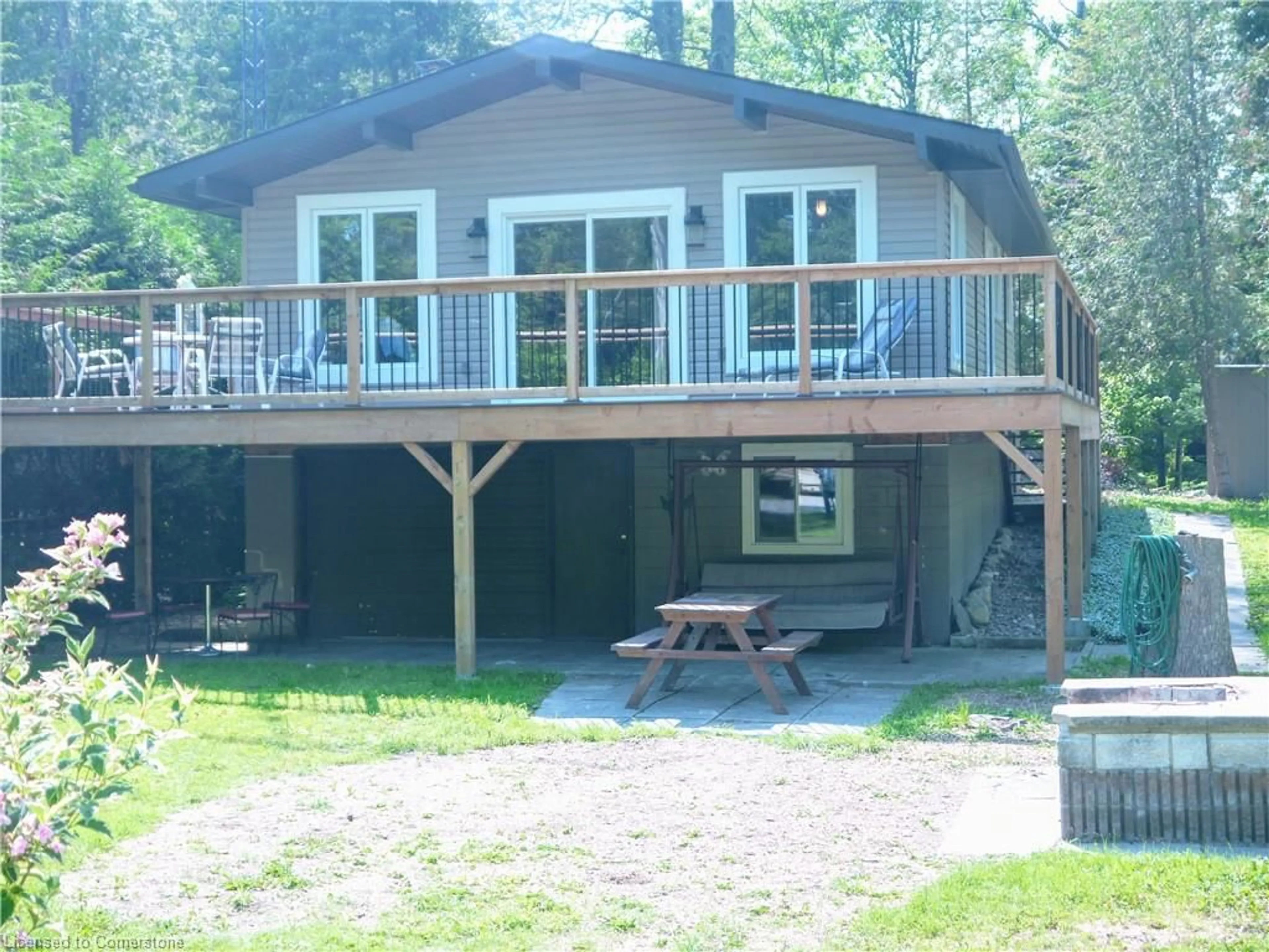 Patio, water/lake/river/ocean view for 313 Spruce Cres, Ripley Ontario N0G 2R0
