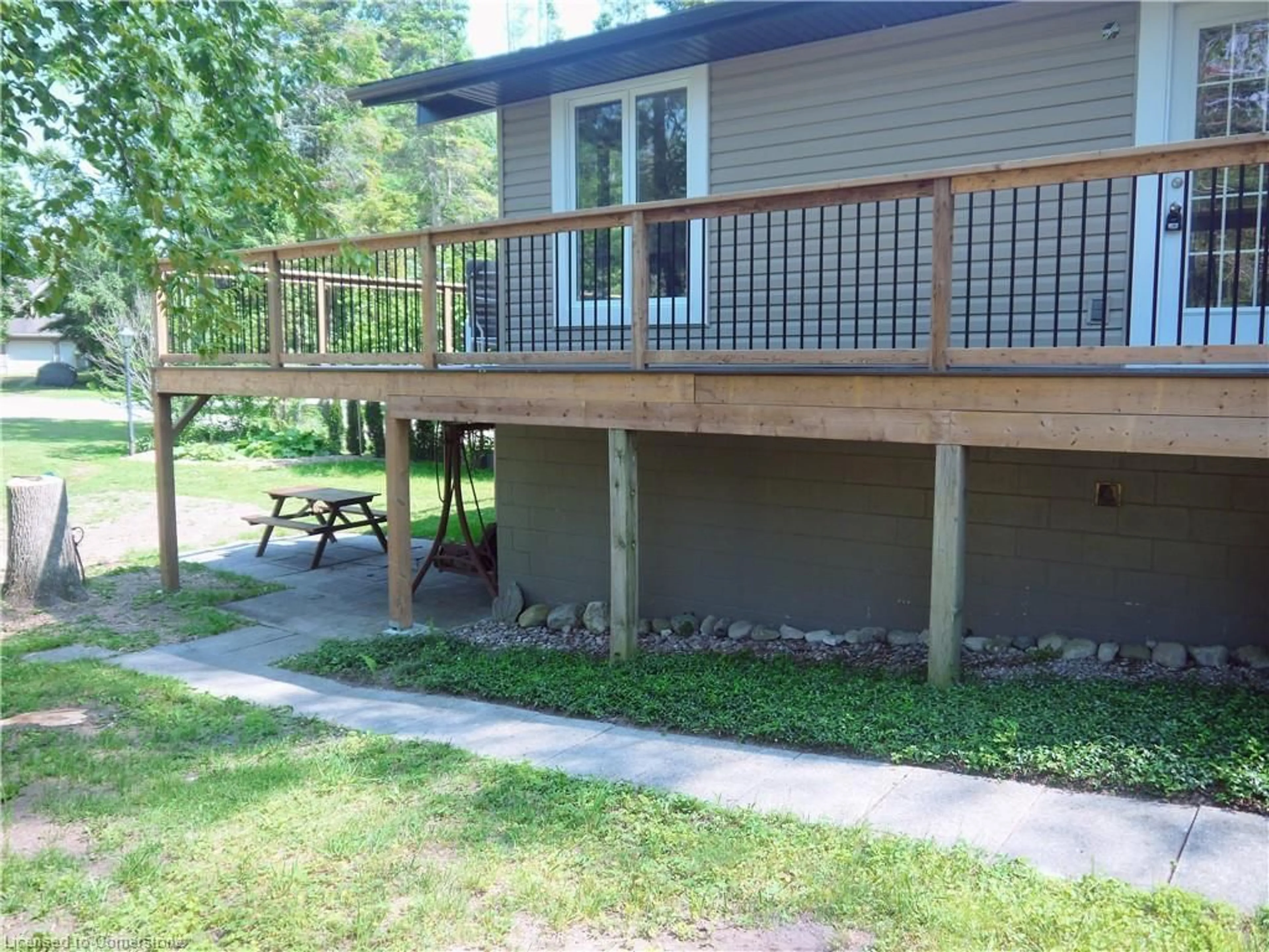 Patio, water/lake/river/ocean view for 313 Spruce Cres, Ripley Ontario N0G 2R0