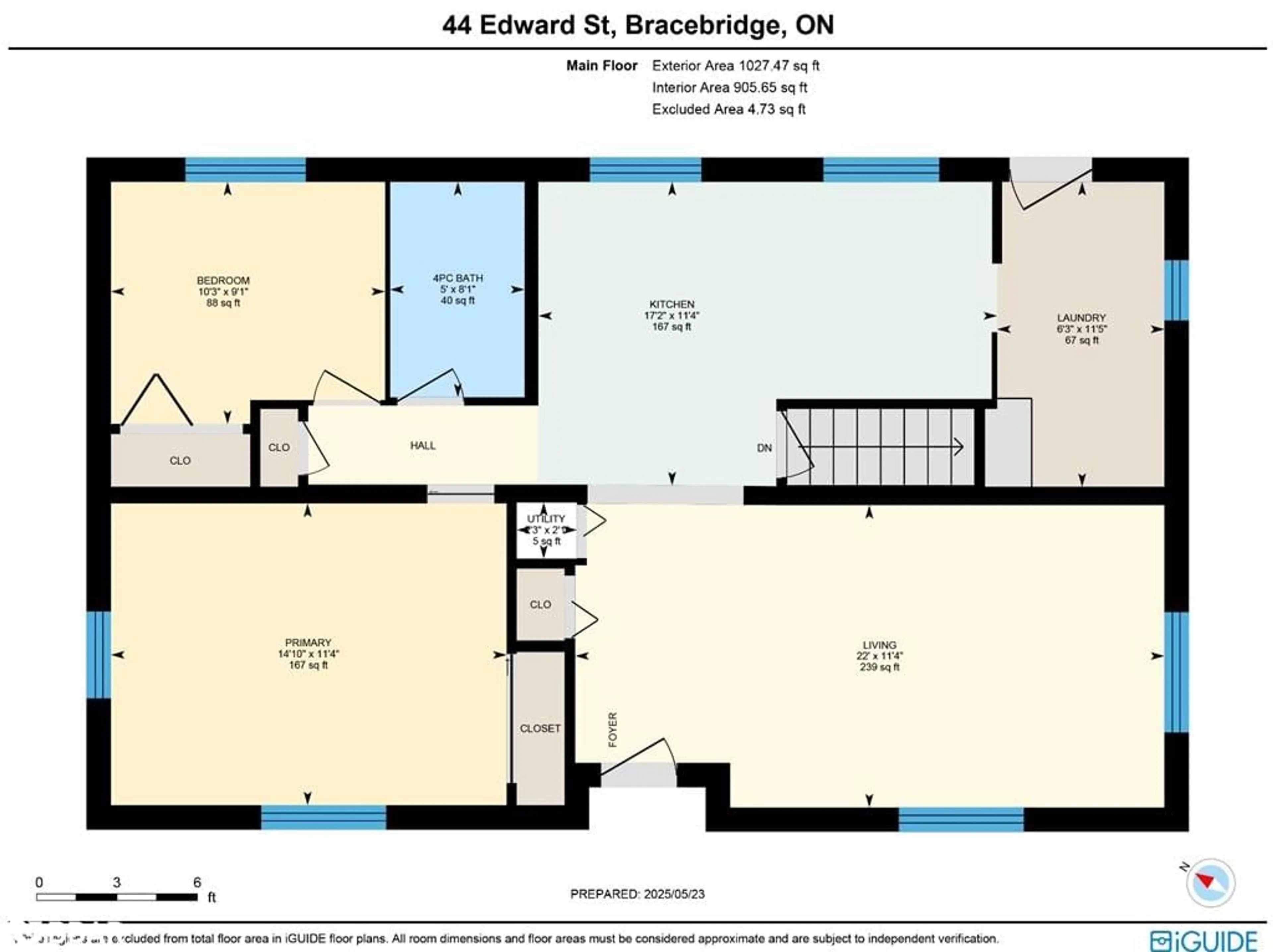 Floor plan for 44 Edward St, Bracebridge Ontario P1L 1H5