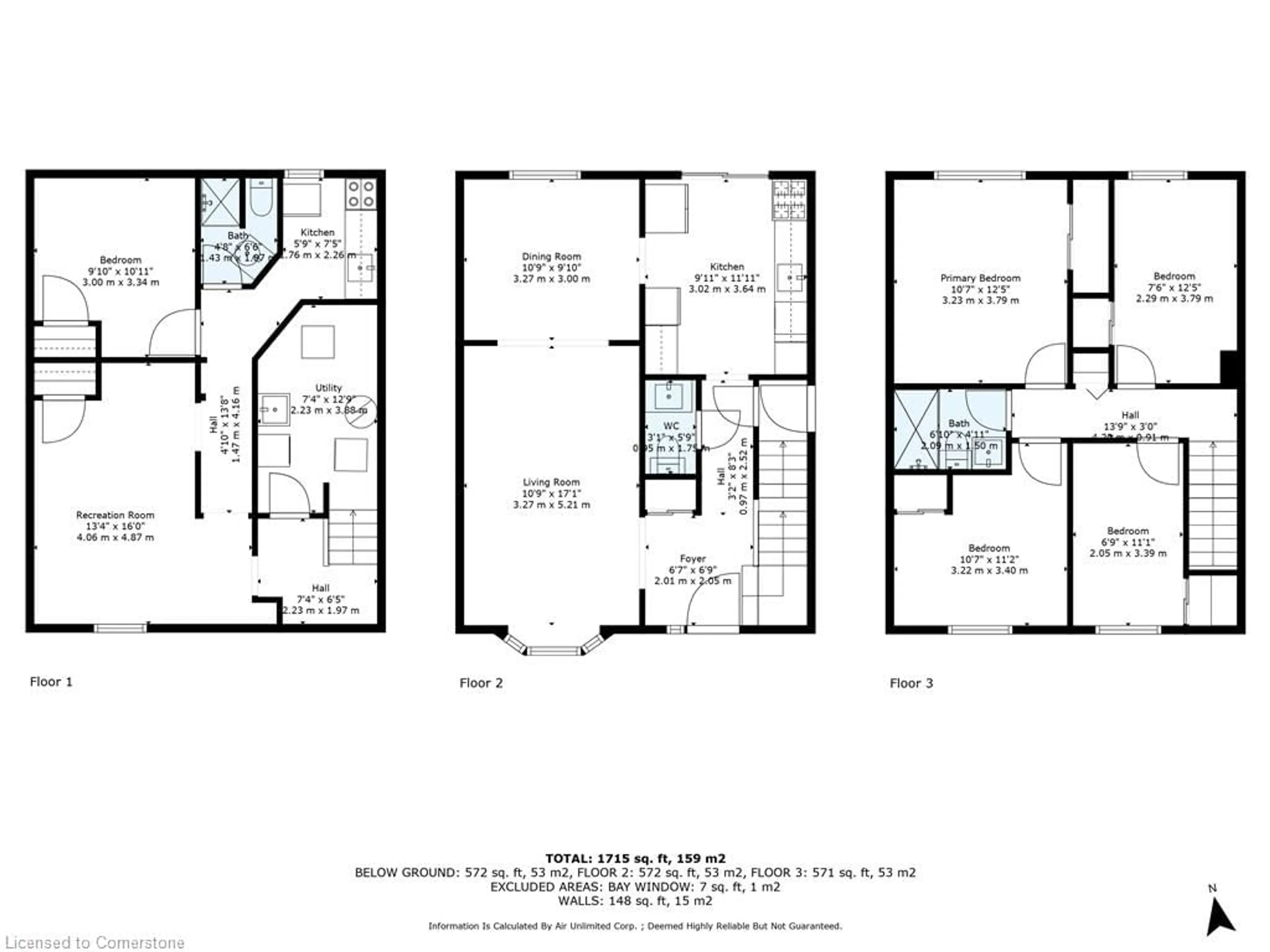 Floor plan for 24 Fallingdale Cres, Brampton Ontario L6T 3J3