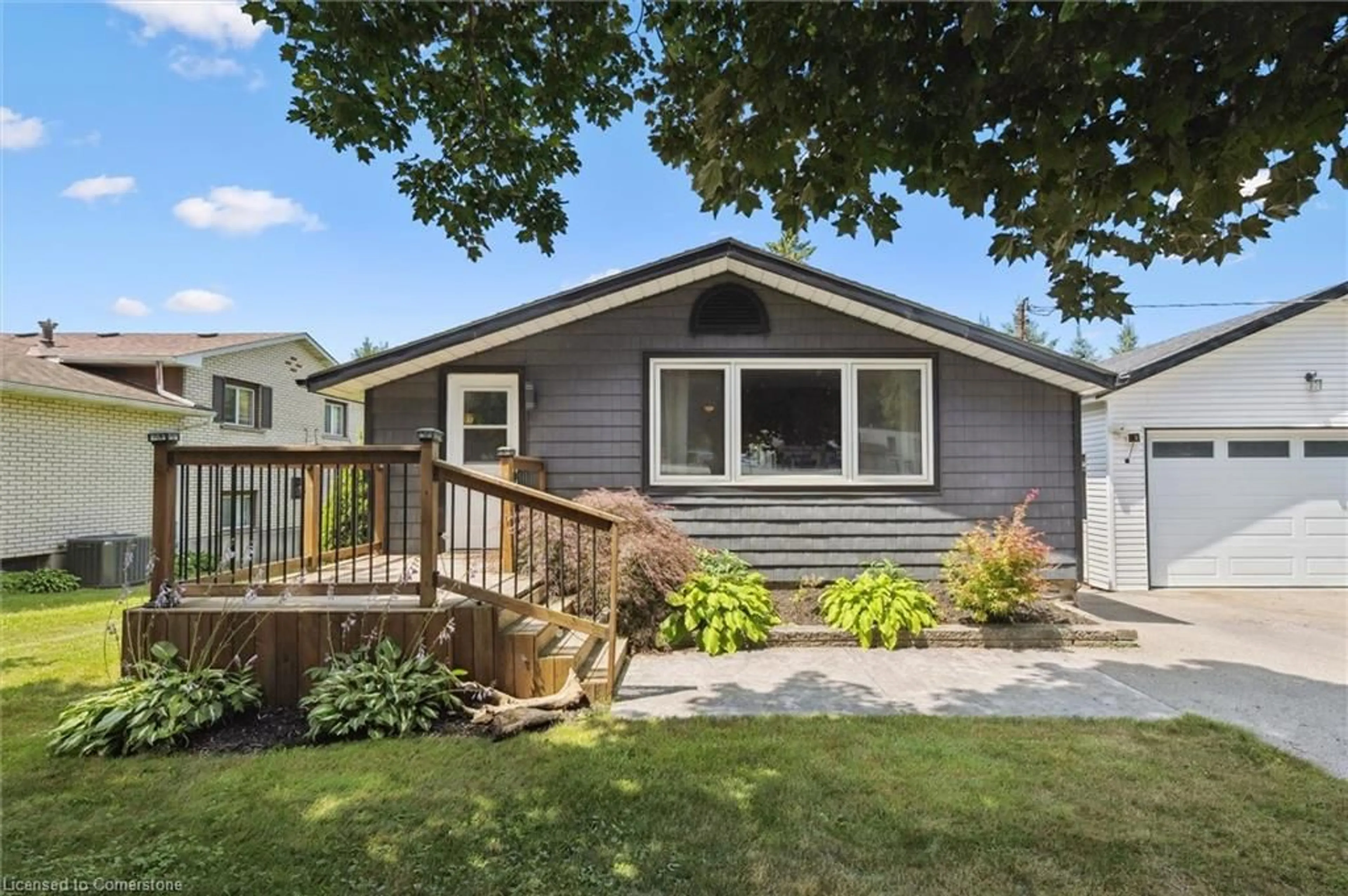 Home with vinyl exterior material, street for 585033 County Rd 9 Rd, Woodstock Ontario N4S 7V6