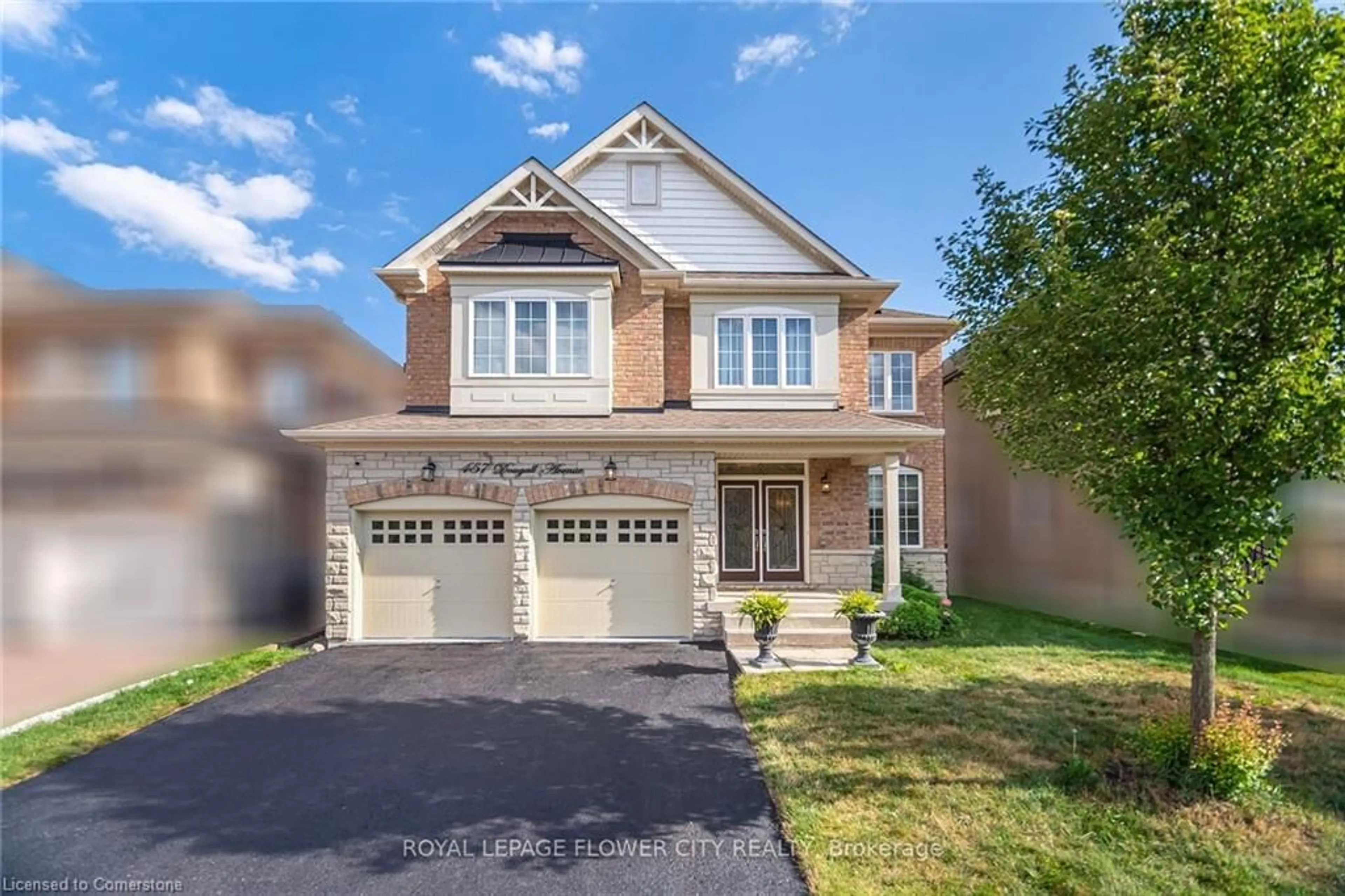 Home with brick exterior material, street for 457 Dougall Ave, Caledon Ontario L7C 4A5