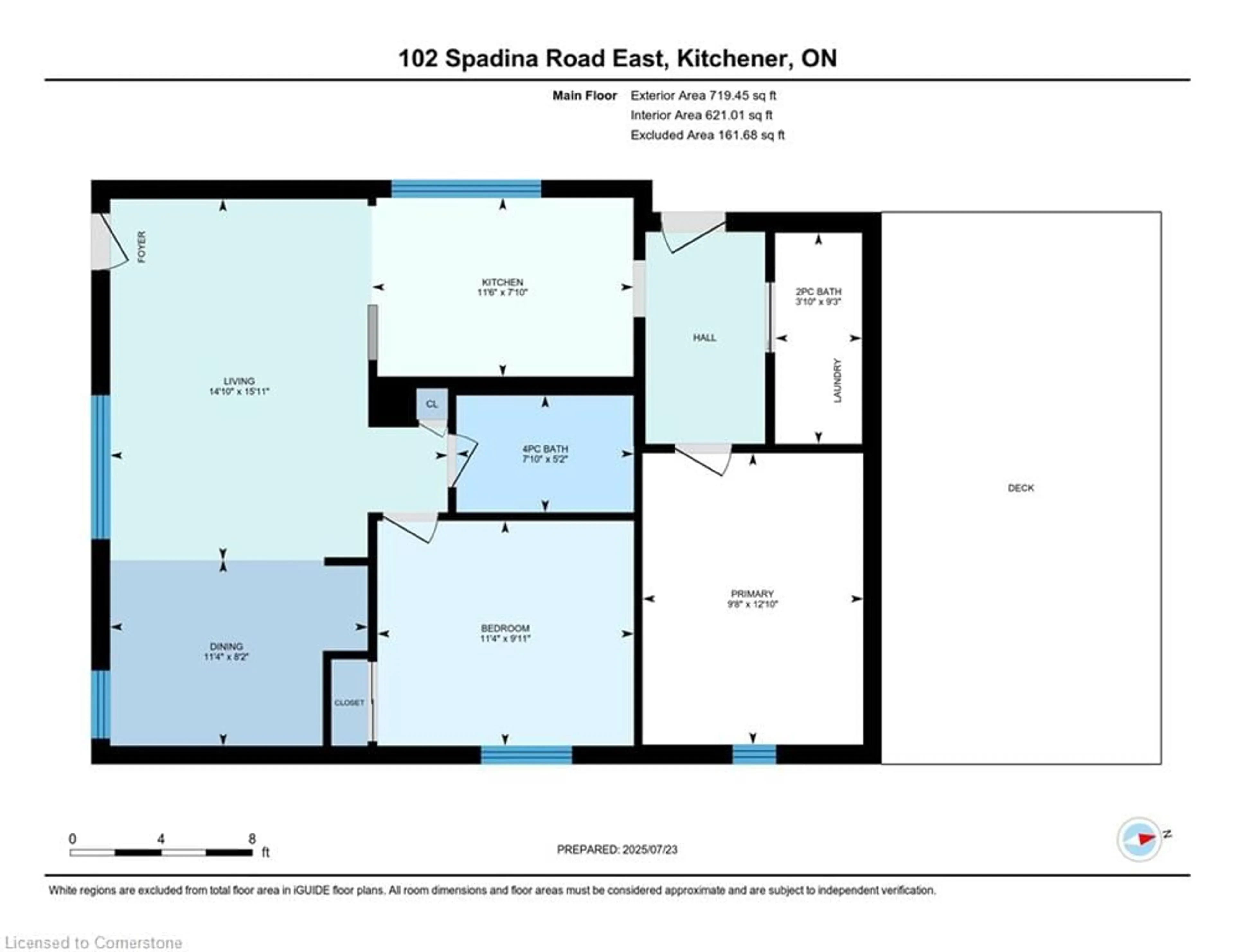 Floor plan for 102 Spadina Rd, Kitchener Ontario N2M 3X4