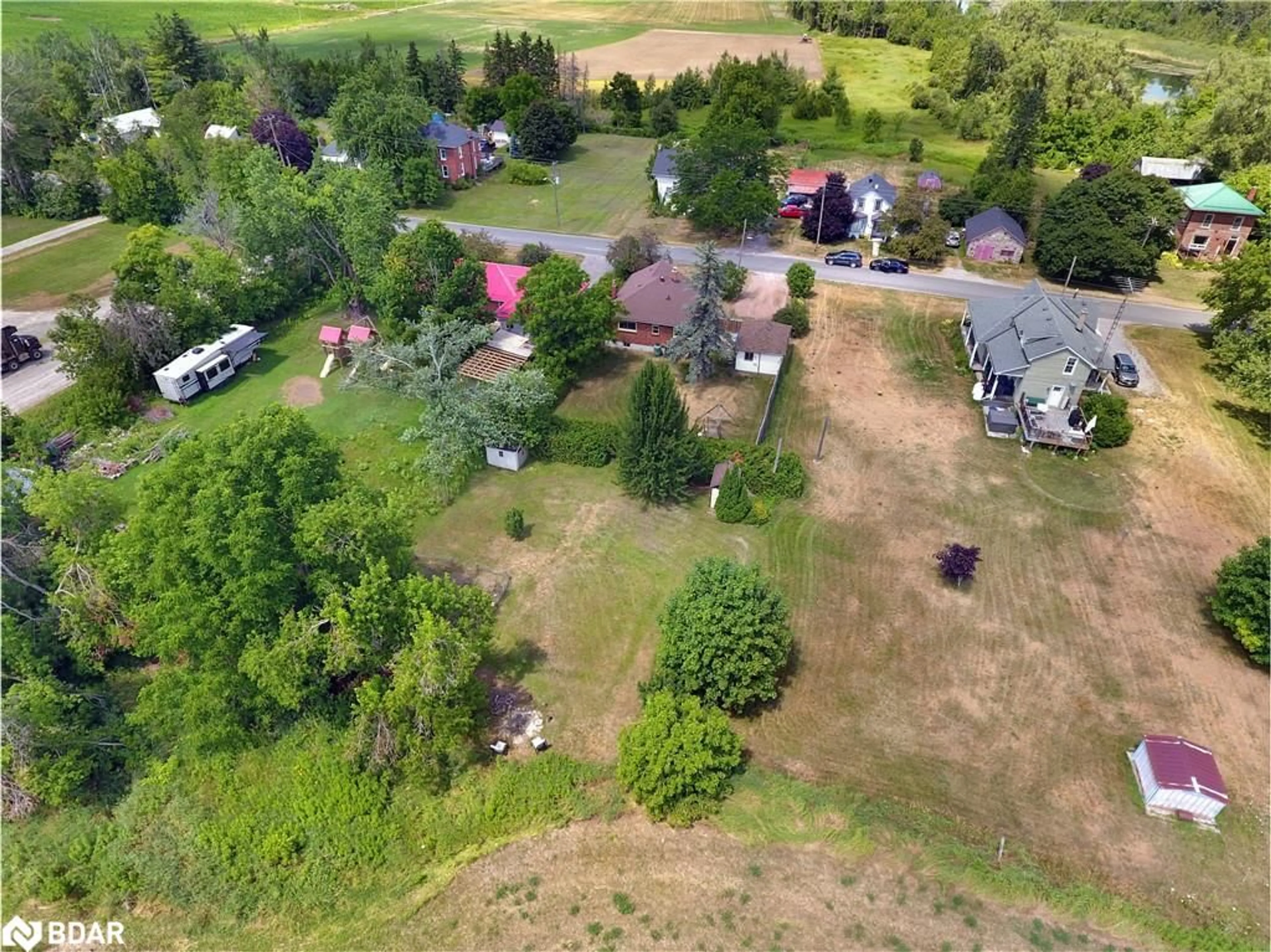 A pic from outside/outdoor area/front of a property/back of a property/a pic from drone, street for 247 Centre Line, Westwood Ontario K0L 3B0