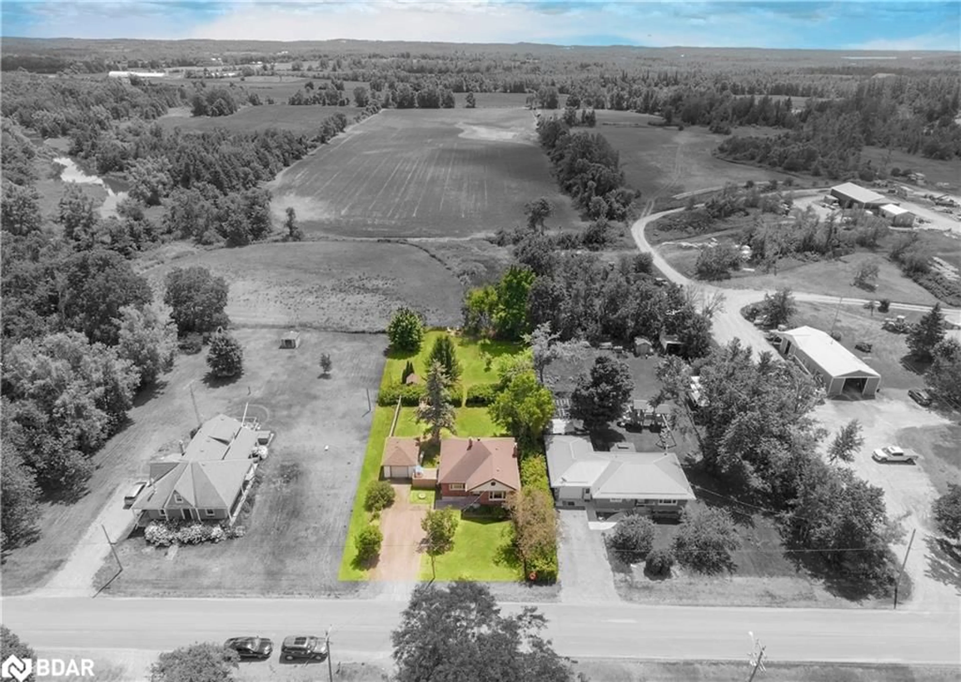 A pic from outside/outdoor area/front of a property/back of a property/a pic from drone, street for 247 Centre Line, Westwood Ontario K0L 3B0