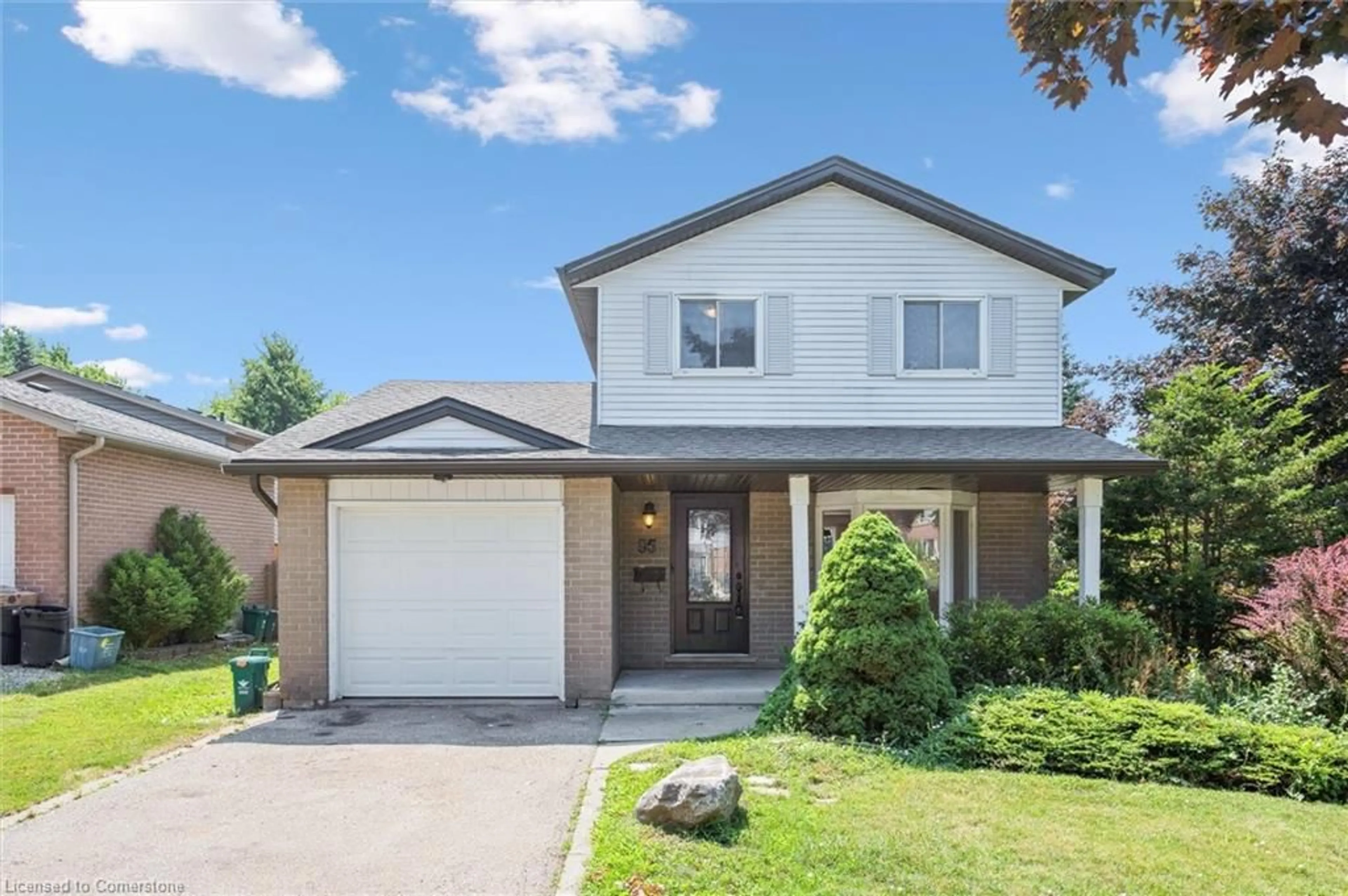 Home with brick exterior material, street for 95 Covington Cres, Kitchener Ontario N2N 2X1