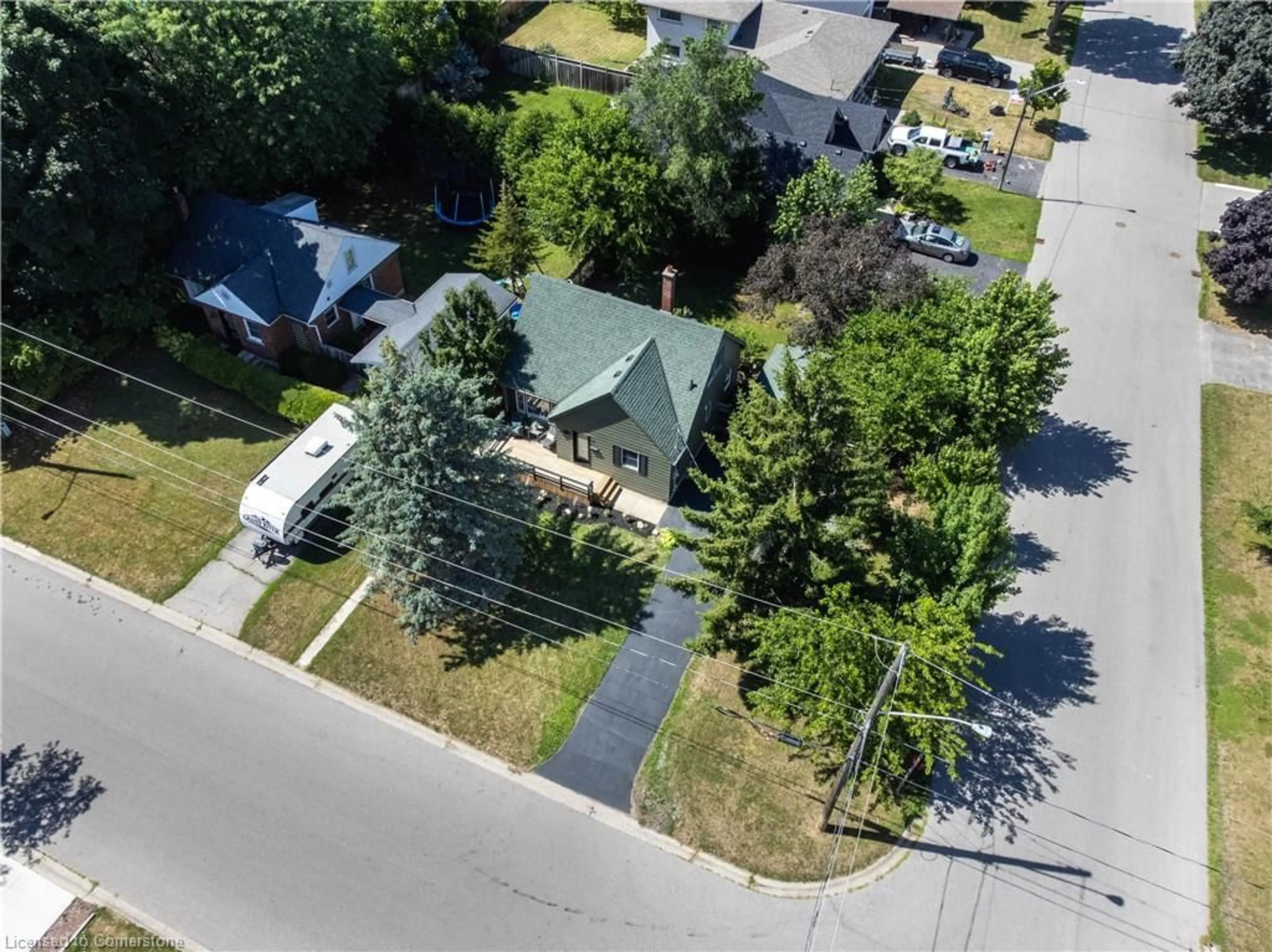 A pic from outside/outdoor area/front of a property/back of a property/a pic from drone, street for 44 Grove Cres, Brantford Ontario N3R 4Y6