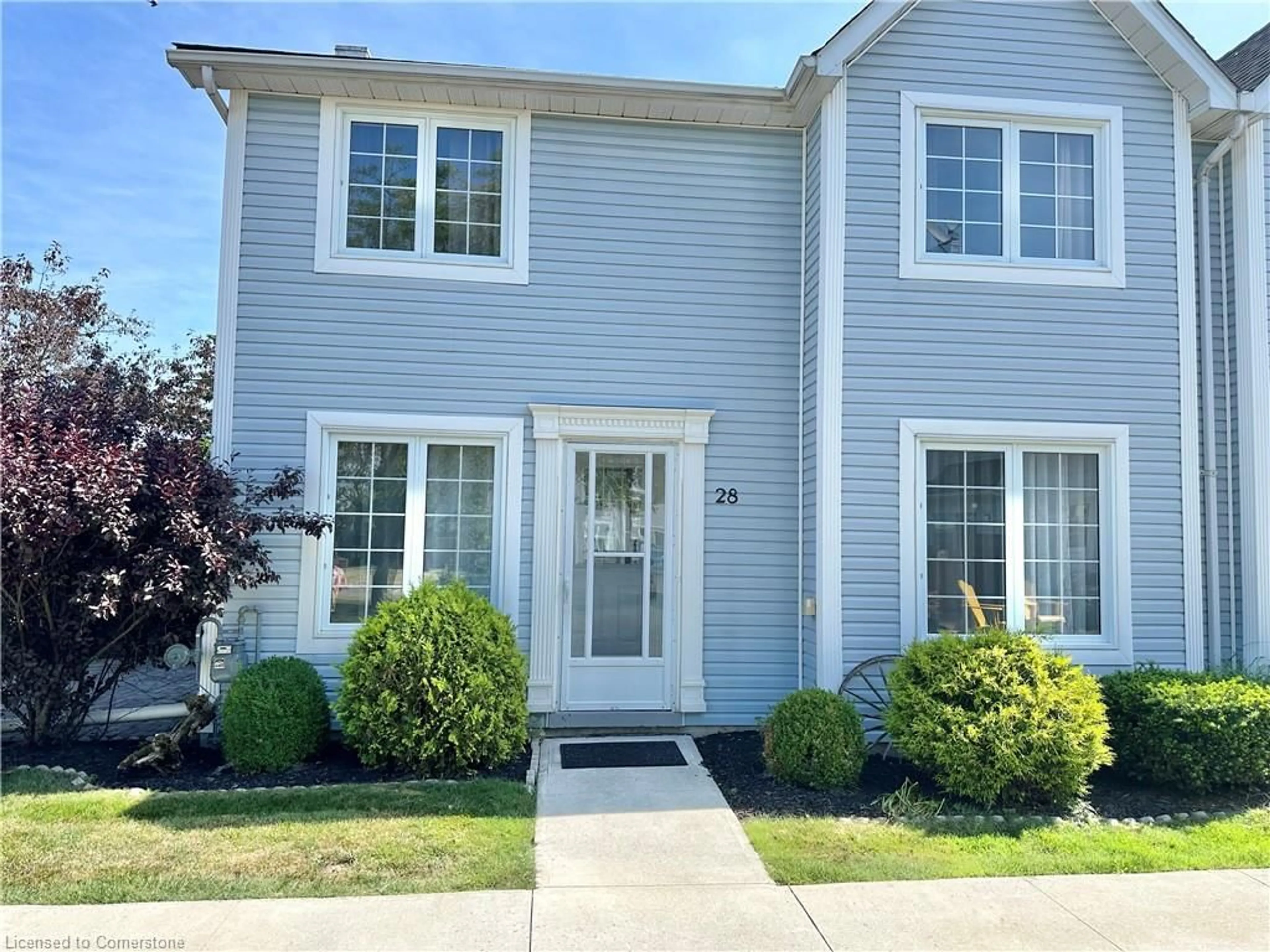 Home with vinyl exterior material, street for 14 New Lakeshore Rd #28, Port Dover Ontario N0A 1N8