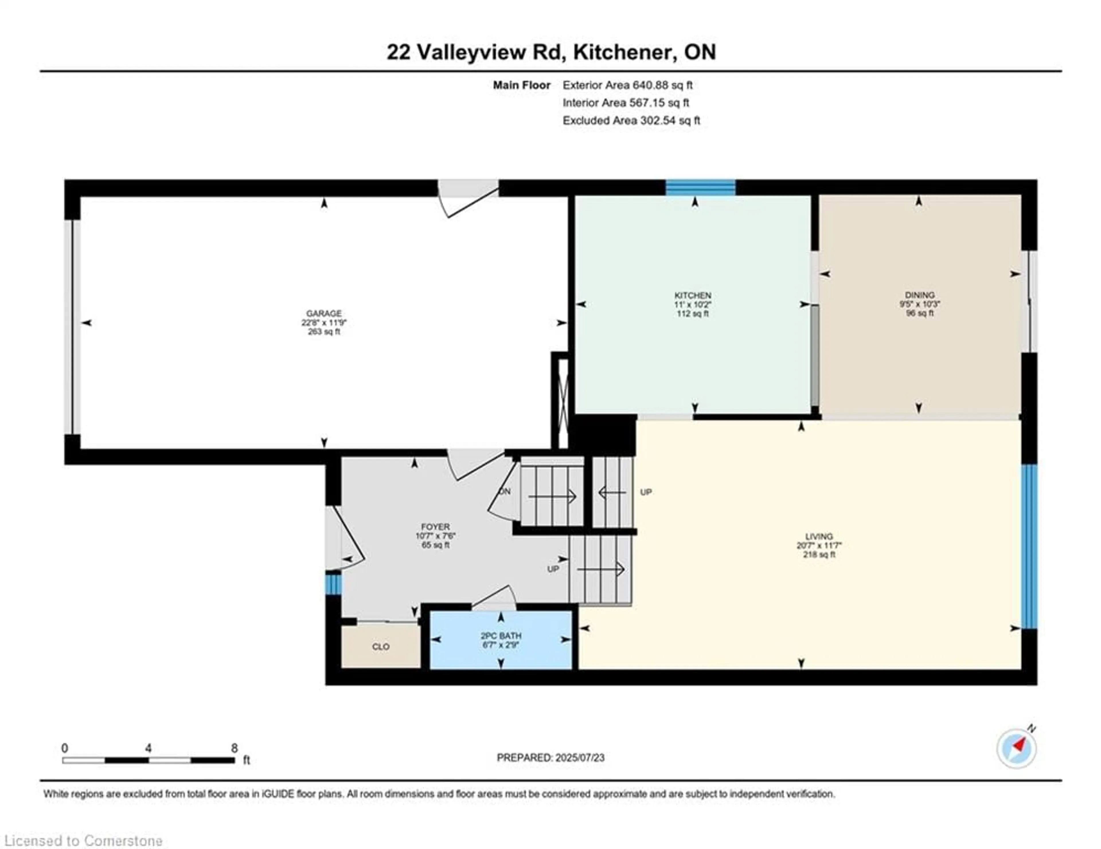 Floor plan for 22 Valleyview Rd, Kitchener Ontario N2E 3E7