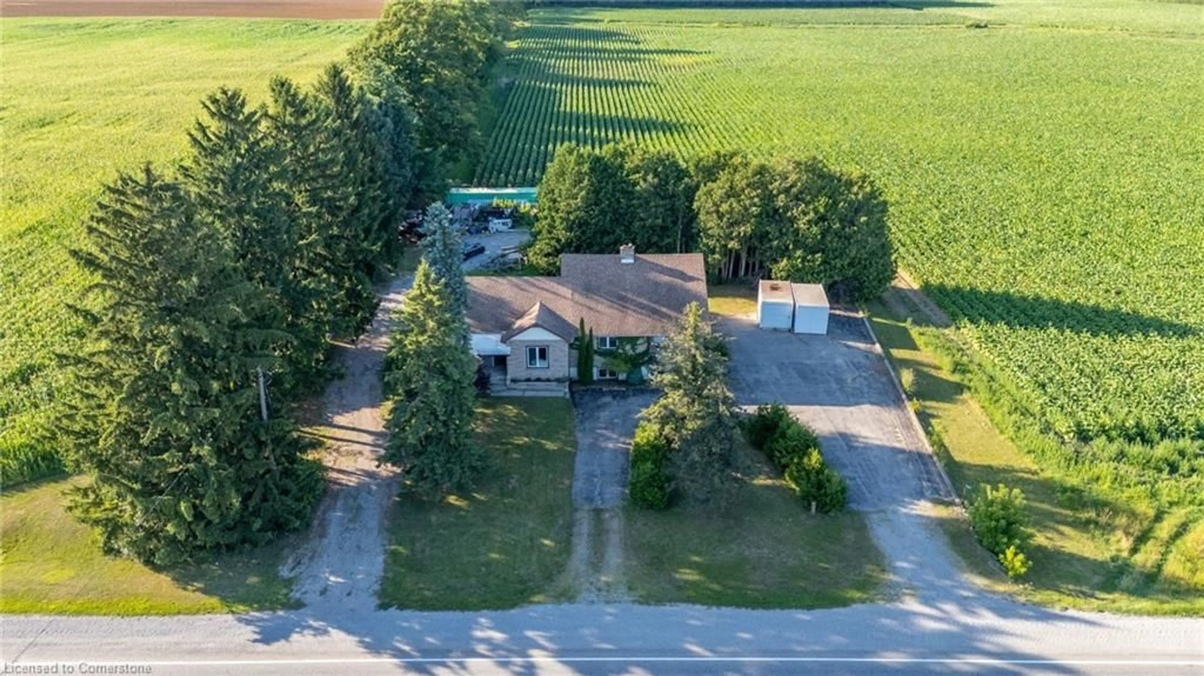 A pic from outside/outdoor area/front of a property/back of a property/a pic from drone, street for 2865 Highway 3, Norfolk Ontario N3Y 4J9
