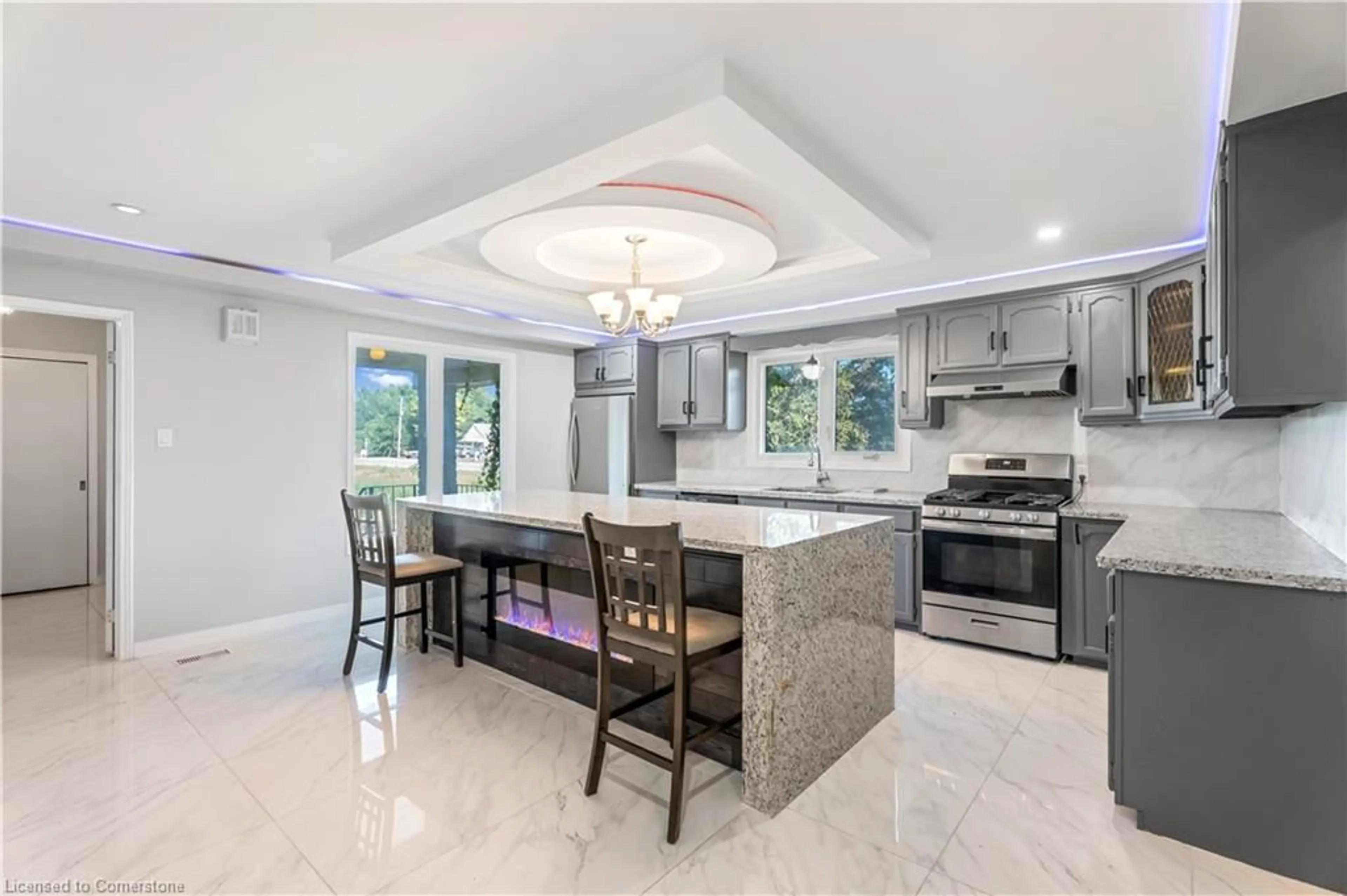 Open concept kitchen, ceramic/tile floor for 2865 Highway 3, Norfolk Ontario N3Y 4J9