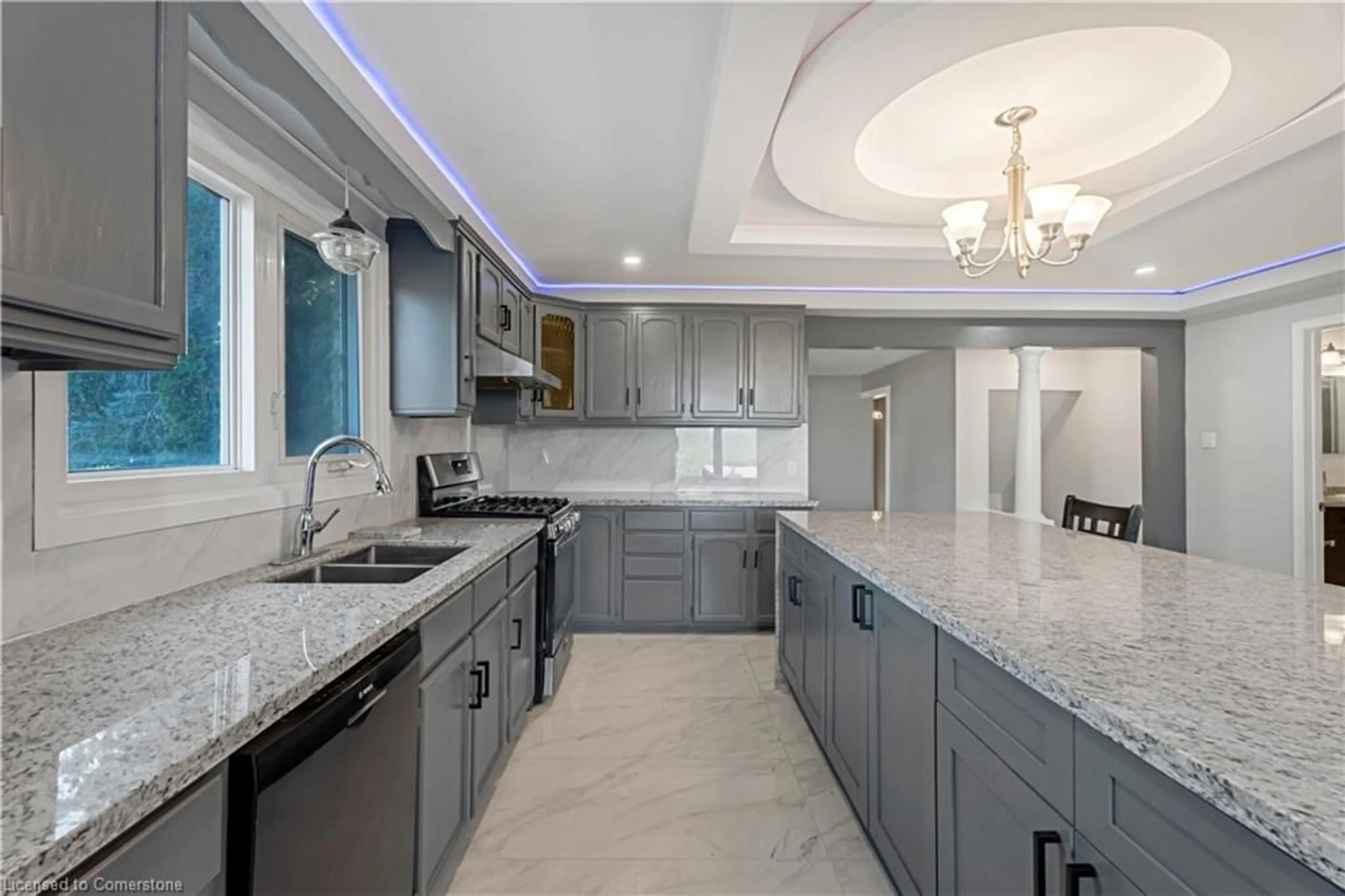 Contemporary kitchen, ceramic/tile floor for 2865 Highway 3, Norfolk Ontario N3Y 4J9