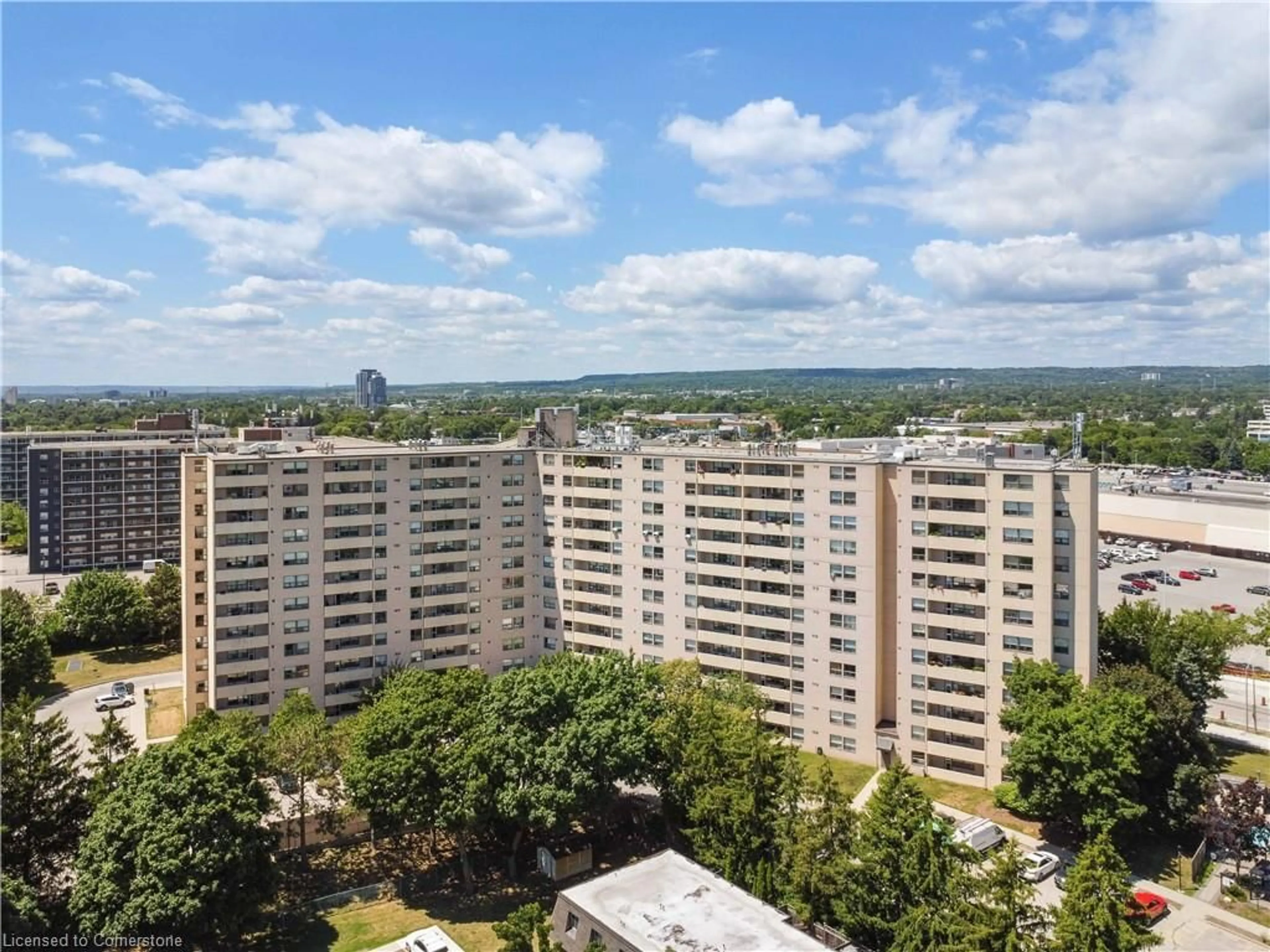 A pic from outside/outdoor area/front of a property/back of a property/a pic from drone, city buildings view from balcony for 700 Dynes Rd #1103, Burlington Ontario L7N 3M2