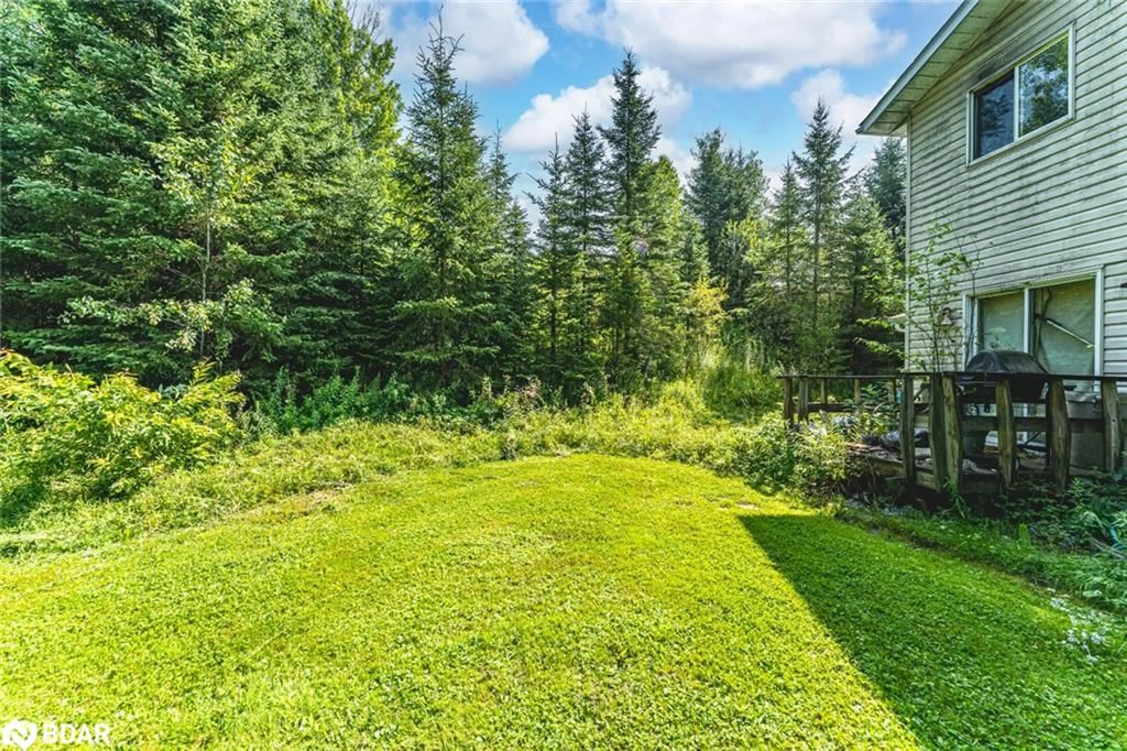 Patio, forest/trees view for 135 High St, Burk's Falls Ontario P0A 1C0
