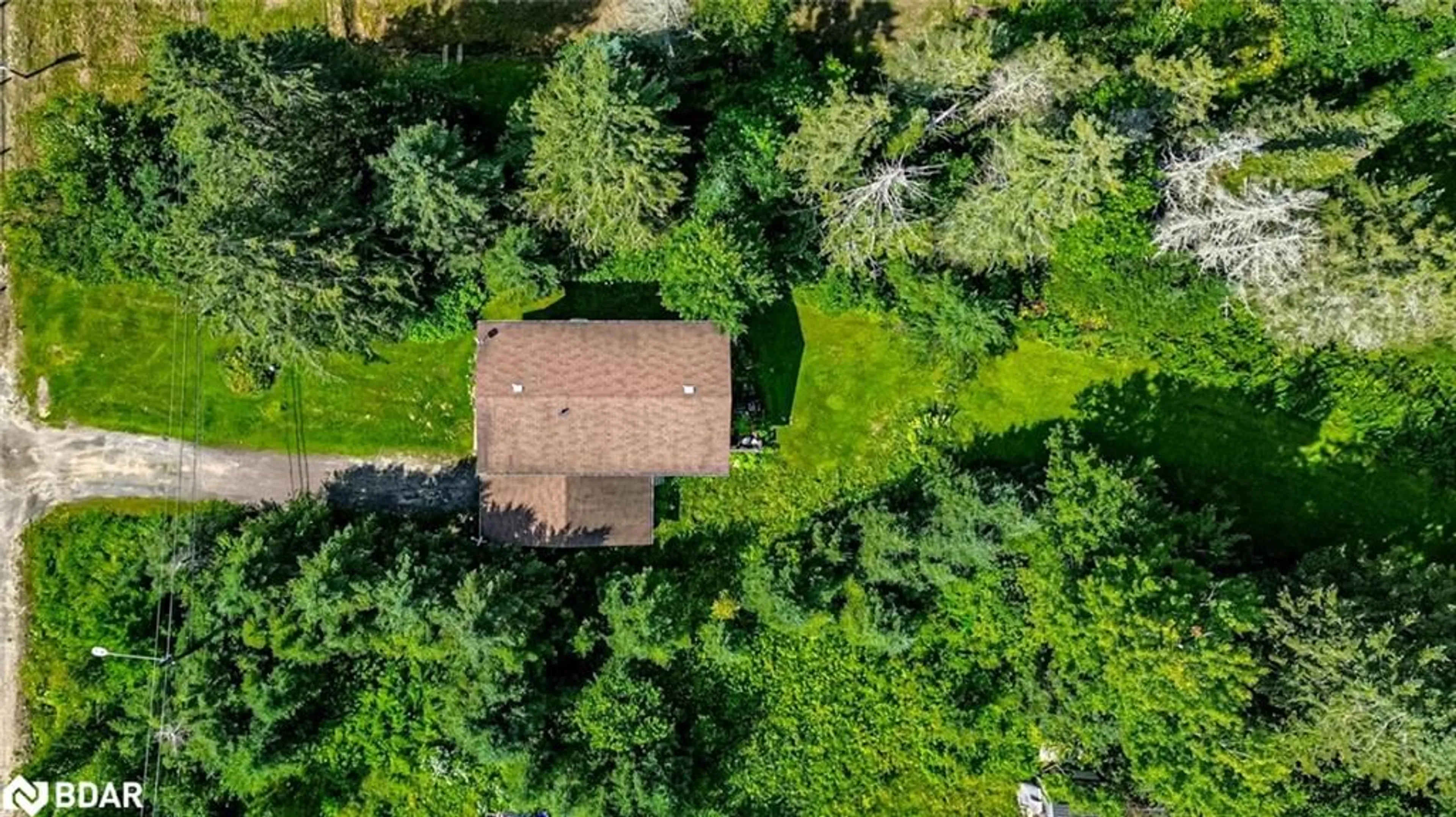 A pic from outside/outdoor area/front of a property/back of a property/a pic from drone, forest/trees view for 135 High St, Burk's Falls Ontario P0A 1C0