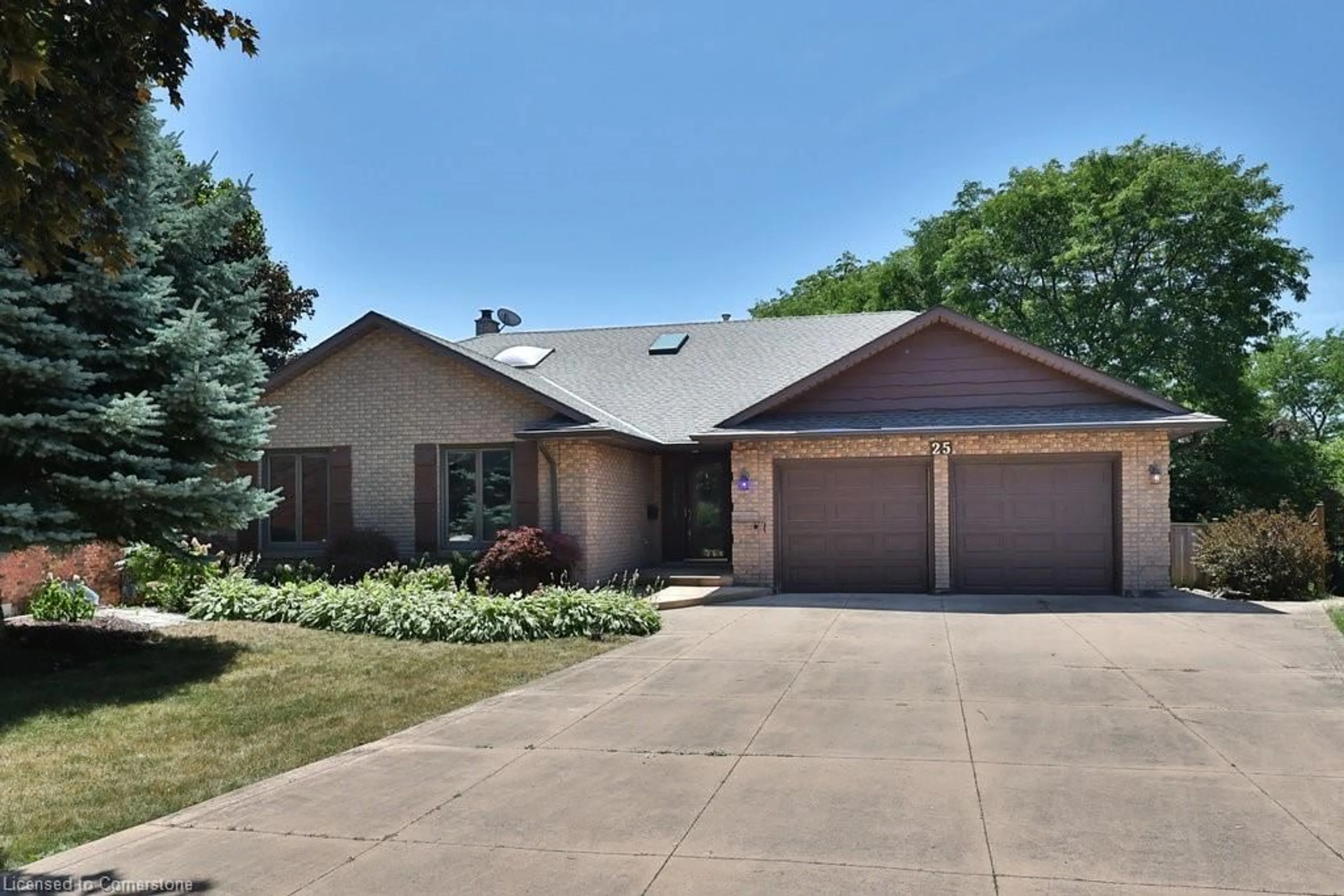 Home with brick exterior material, street for 25 Ashbury Lane, Stoney Creek Ontario L8J 1X3