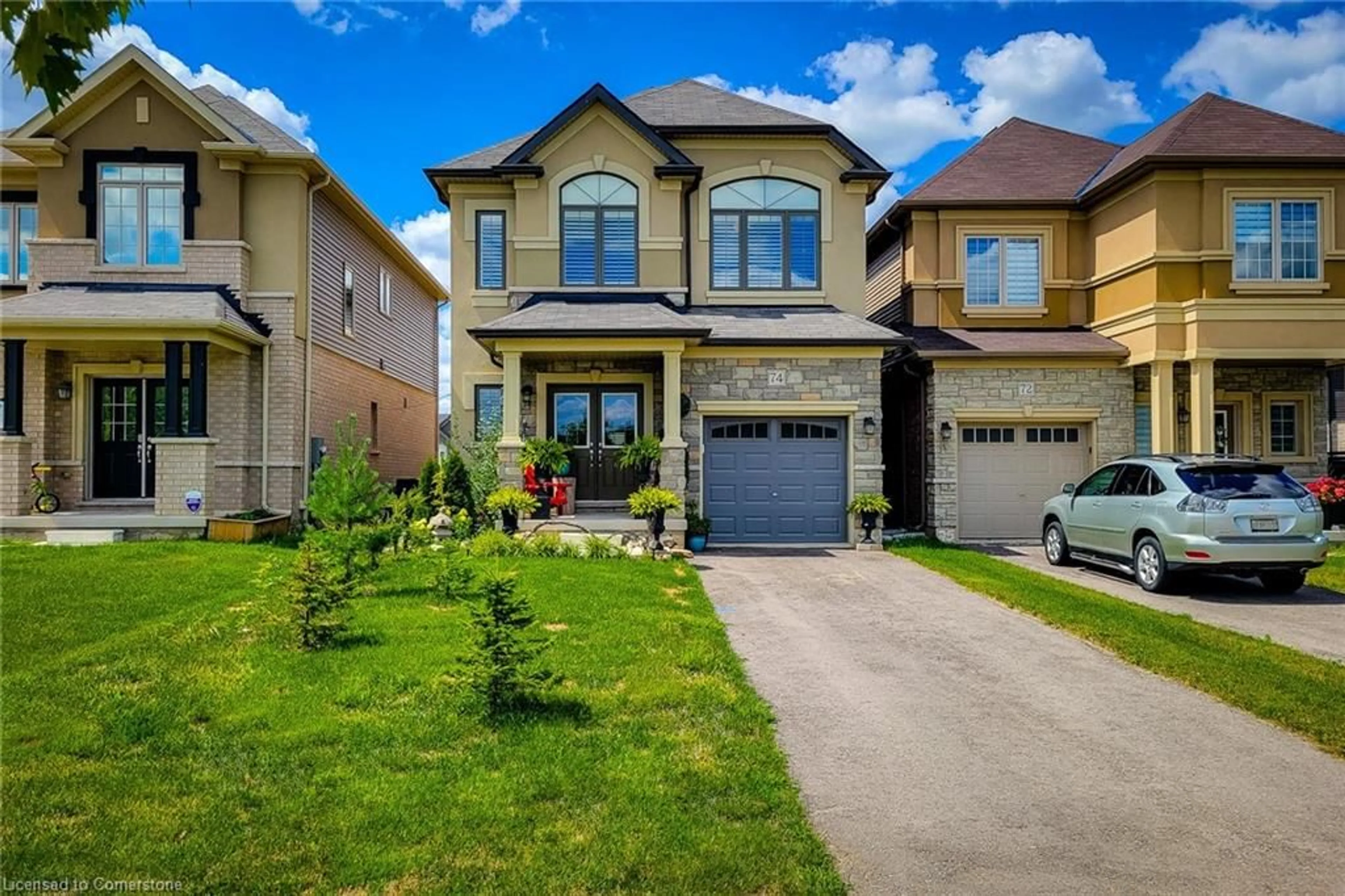 Home with brick exterior material, street for 74 Wright St, Brantford Ontario N3V 0B1