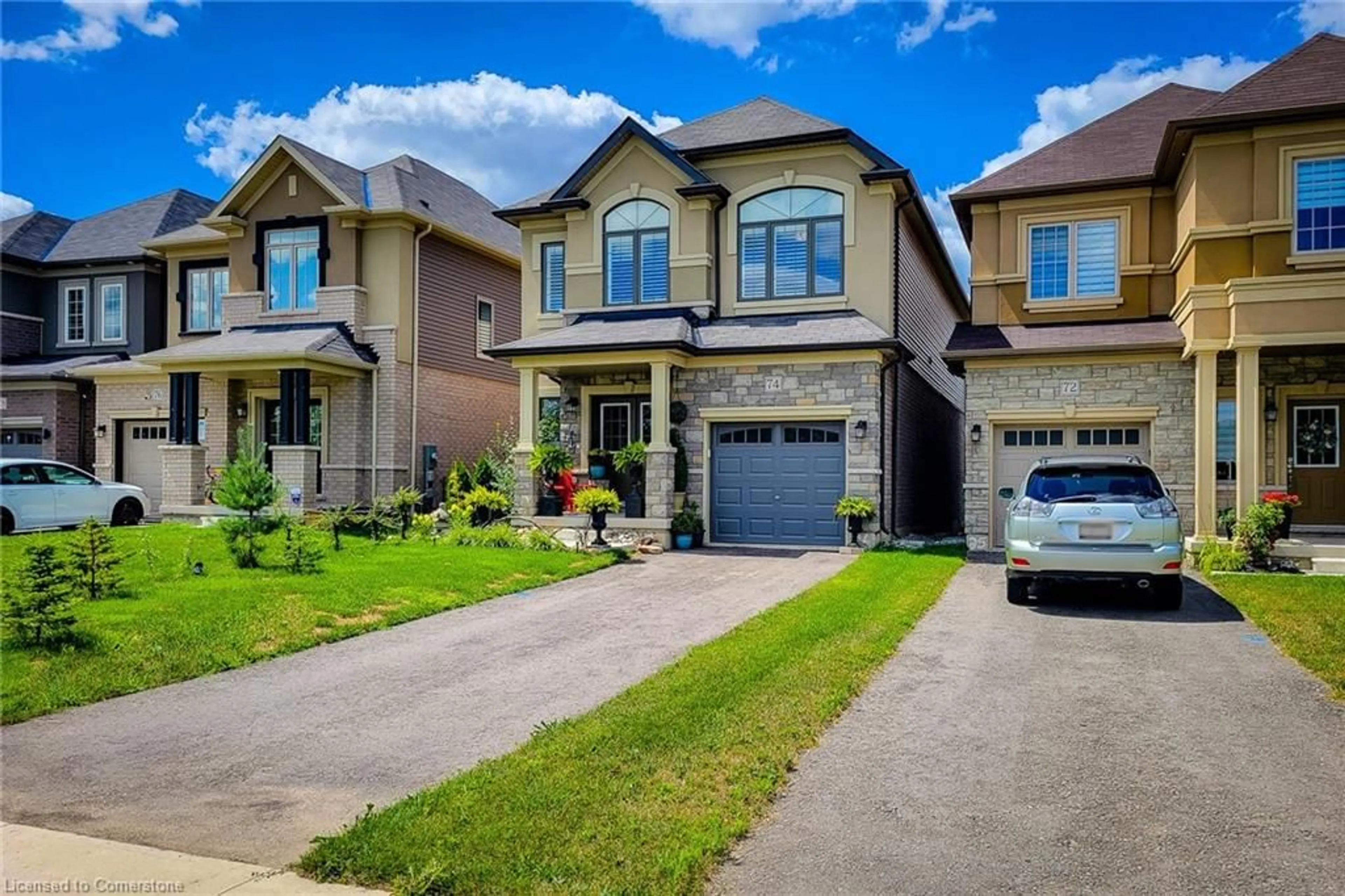 Home with brick exterior material, street for 74 Wright St, Brantford Ontario N3V 0B1