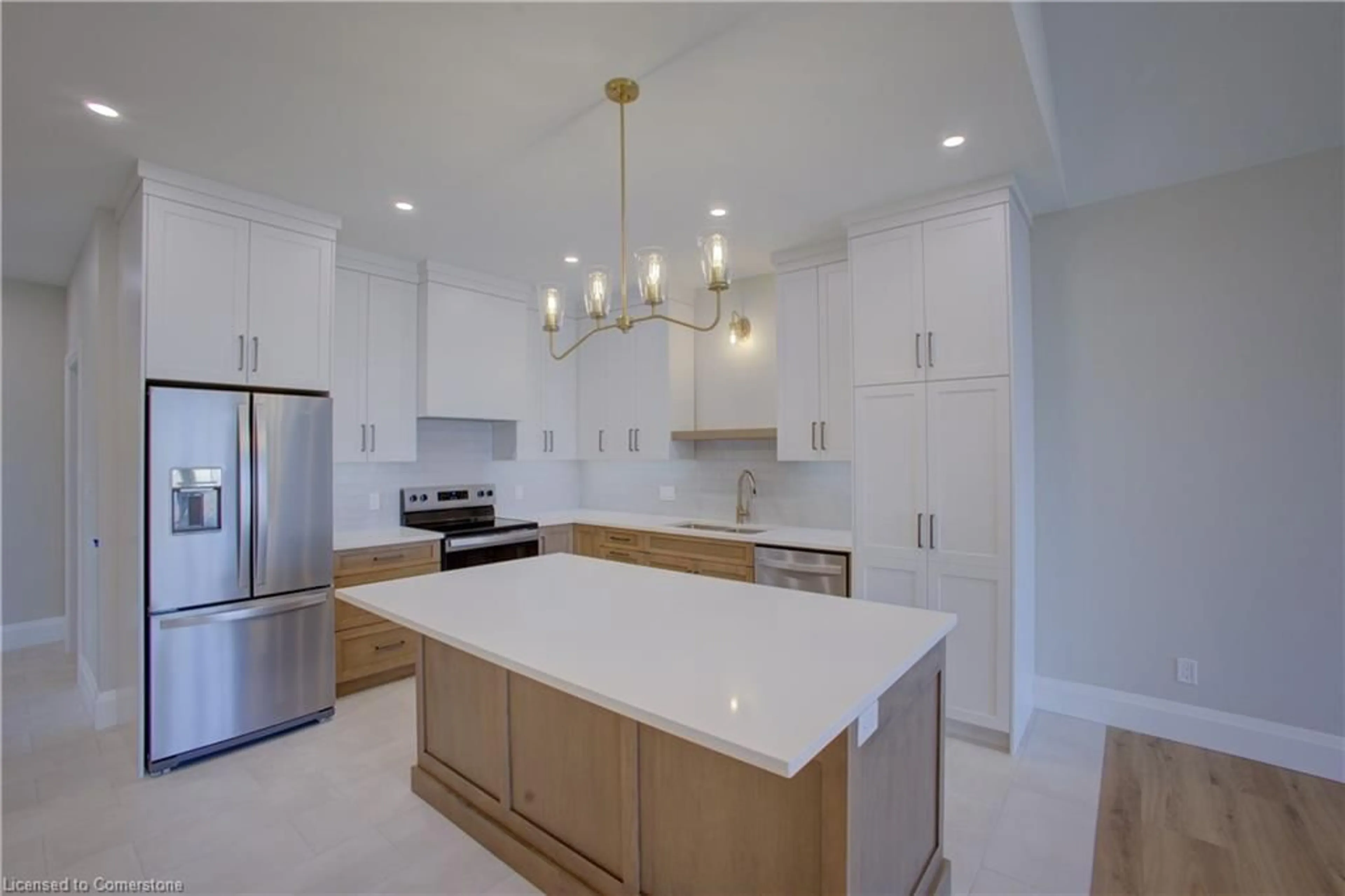 Open concept kitchen, ceramic/tile floor for 93 Bedell Dr, Drayton Ontario N0G 1P0