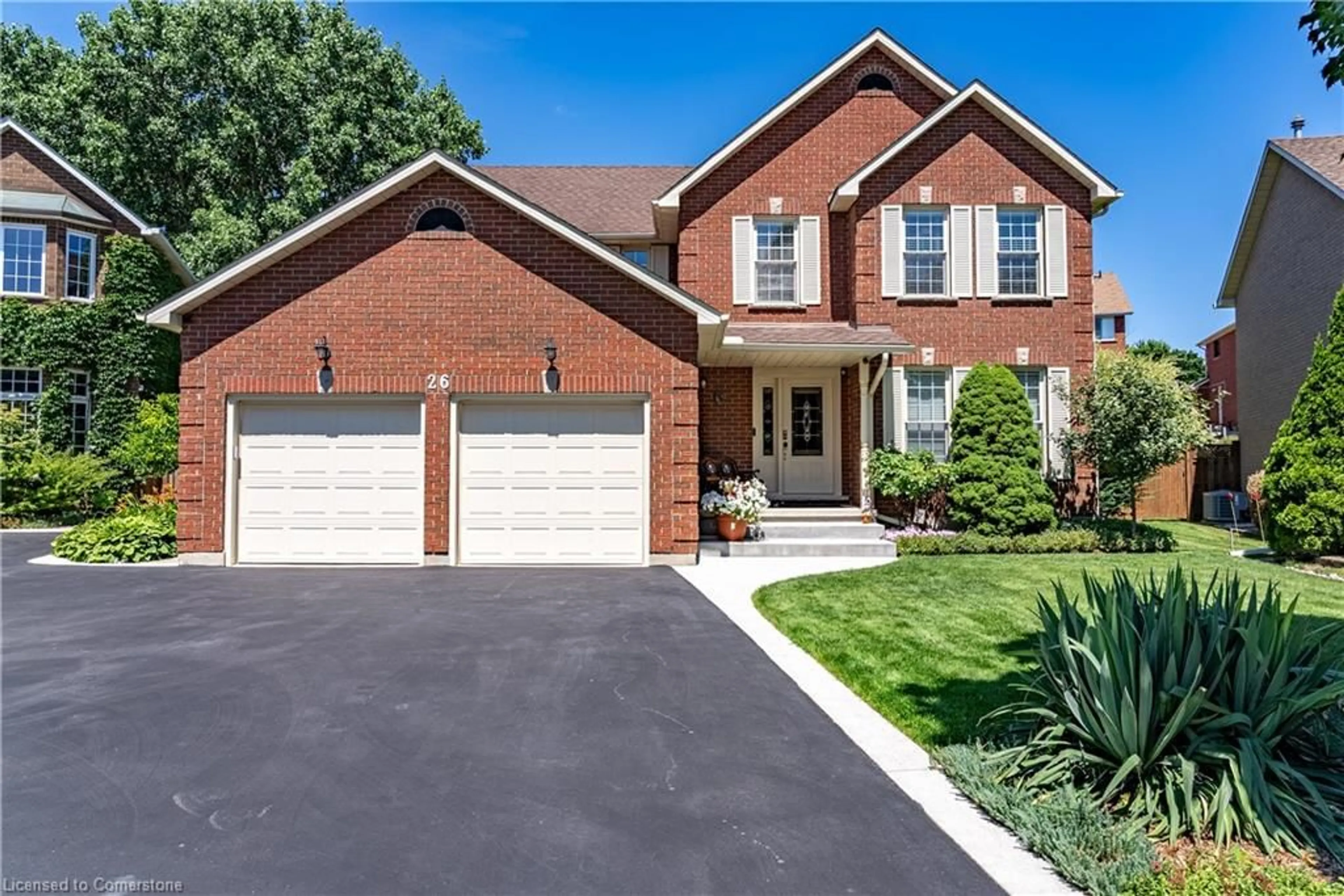 Home with brick exterior material, street for 26 Gowinlock Crt, Cambridge Ontario N1T 1N2