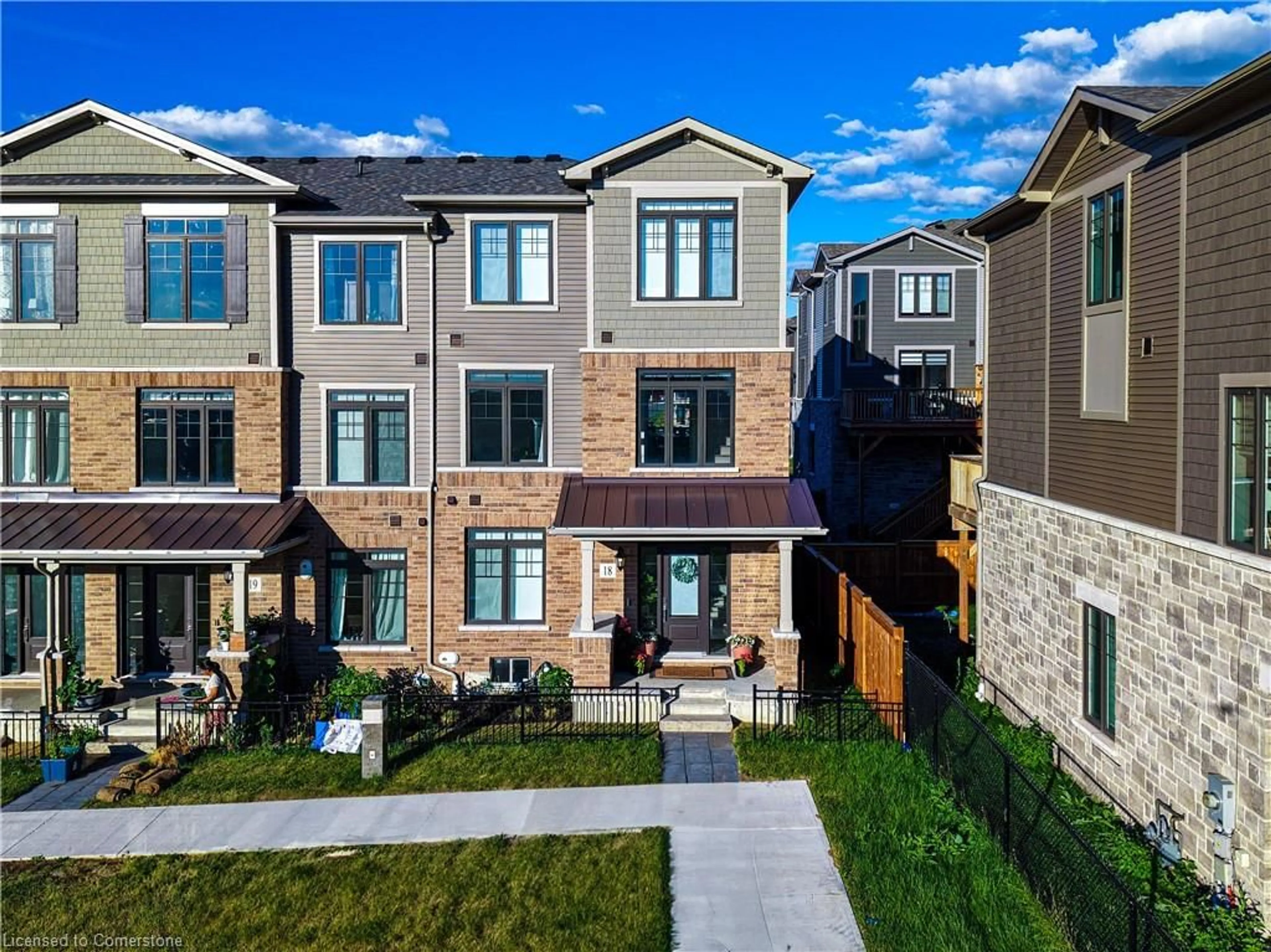 A pic from outside/outdoor area/front of a property/back of a property/a pic from drone, street for 10 Birmingham Dr #18, Cambridge Ontario N1R 0C6