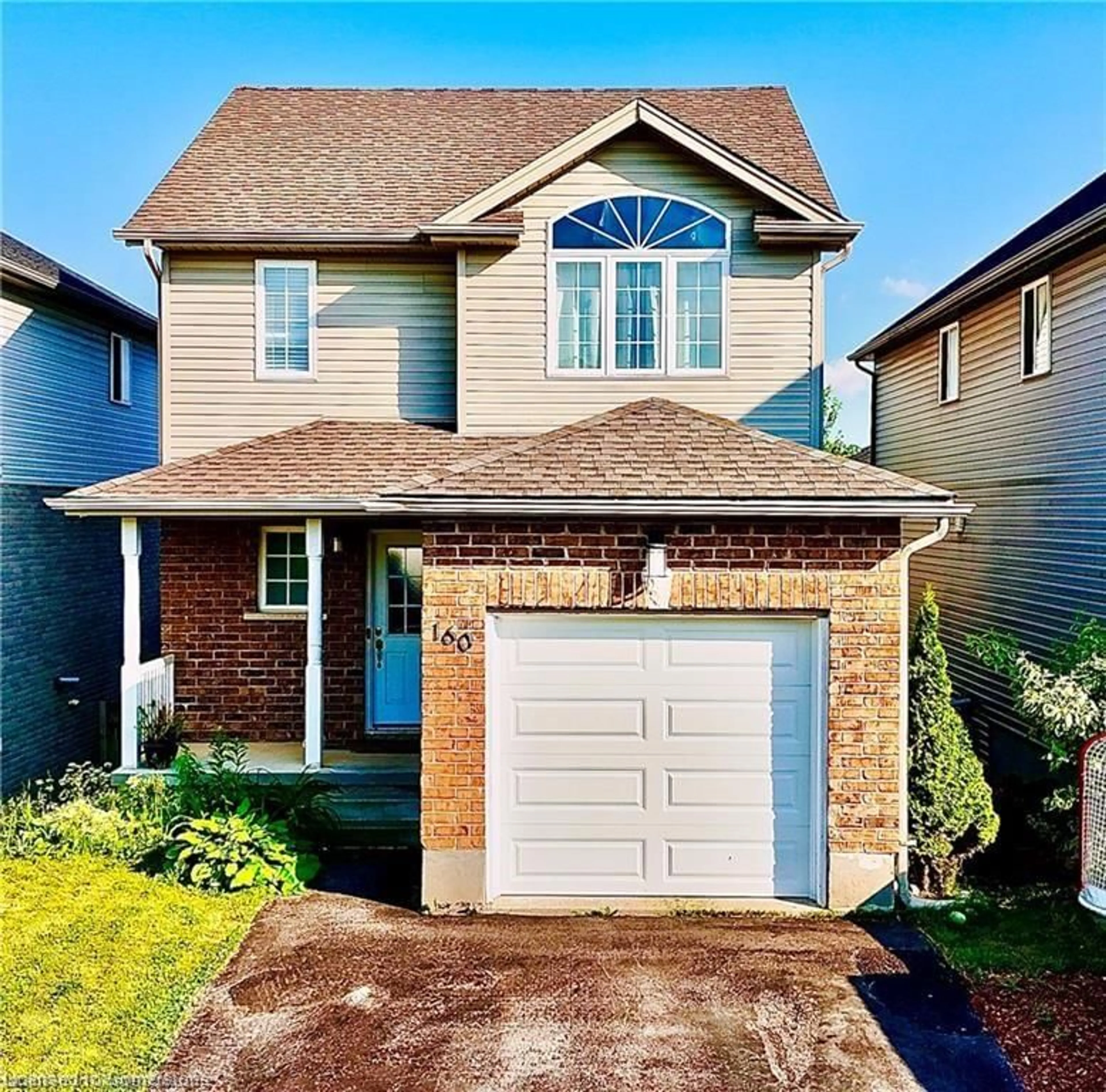 Home with brick exterior material, street for 160 Prosperity Dr, Kitchener Ontario N2E 4E5