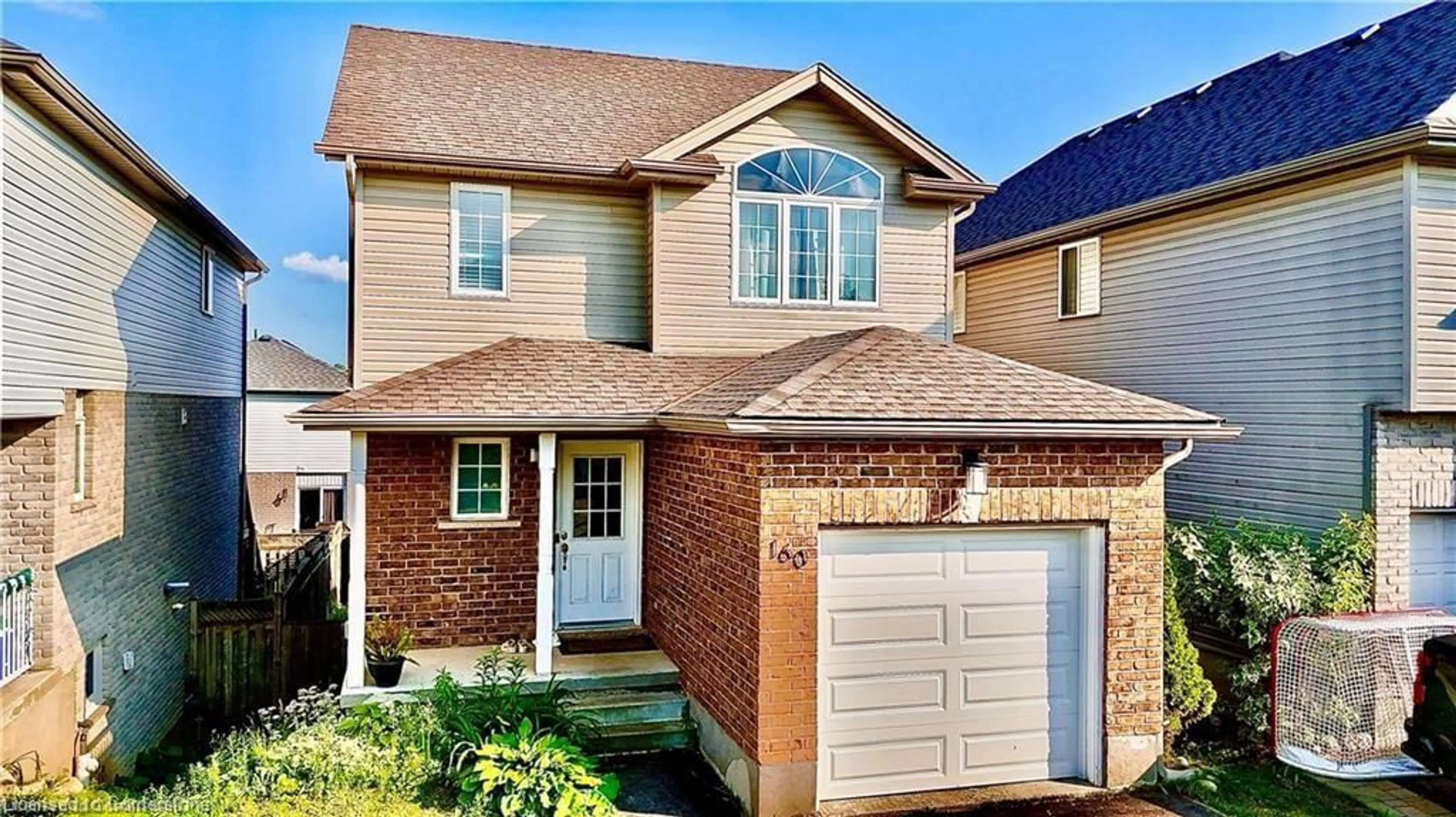 Home with brick exterior material, street for 160 Prosperity Dr, Kitchener Ontario N2E 4E5