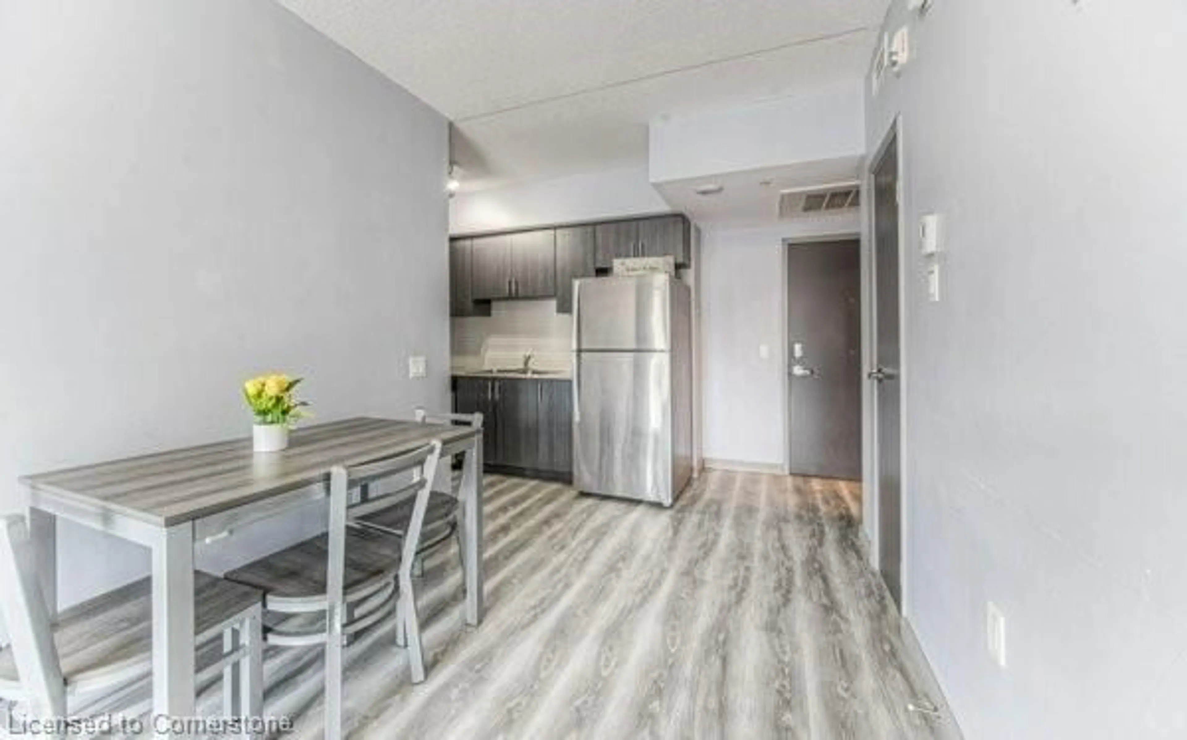 Standard kitchen, wood/laminate floor for 275 Larch St #F311, Waterloo Ontario N2L 3R2