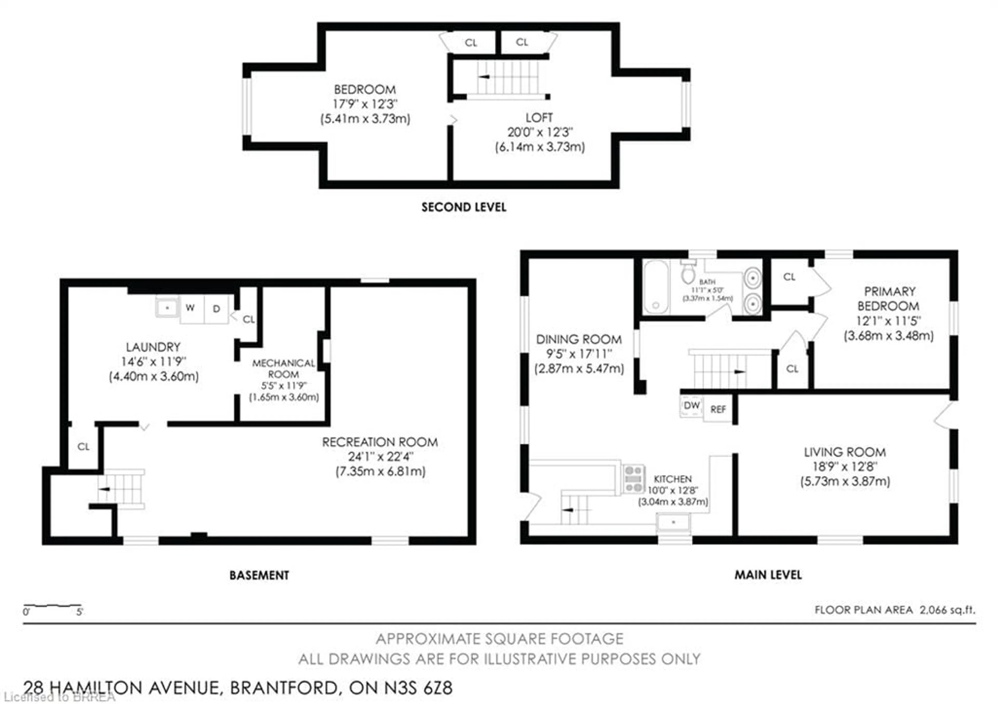 Floor plan for 28 Hamilton Ave, Brantford Ontario N3S 6Z8