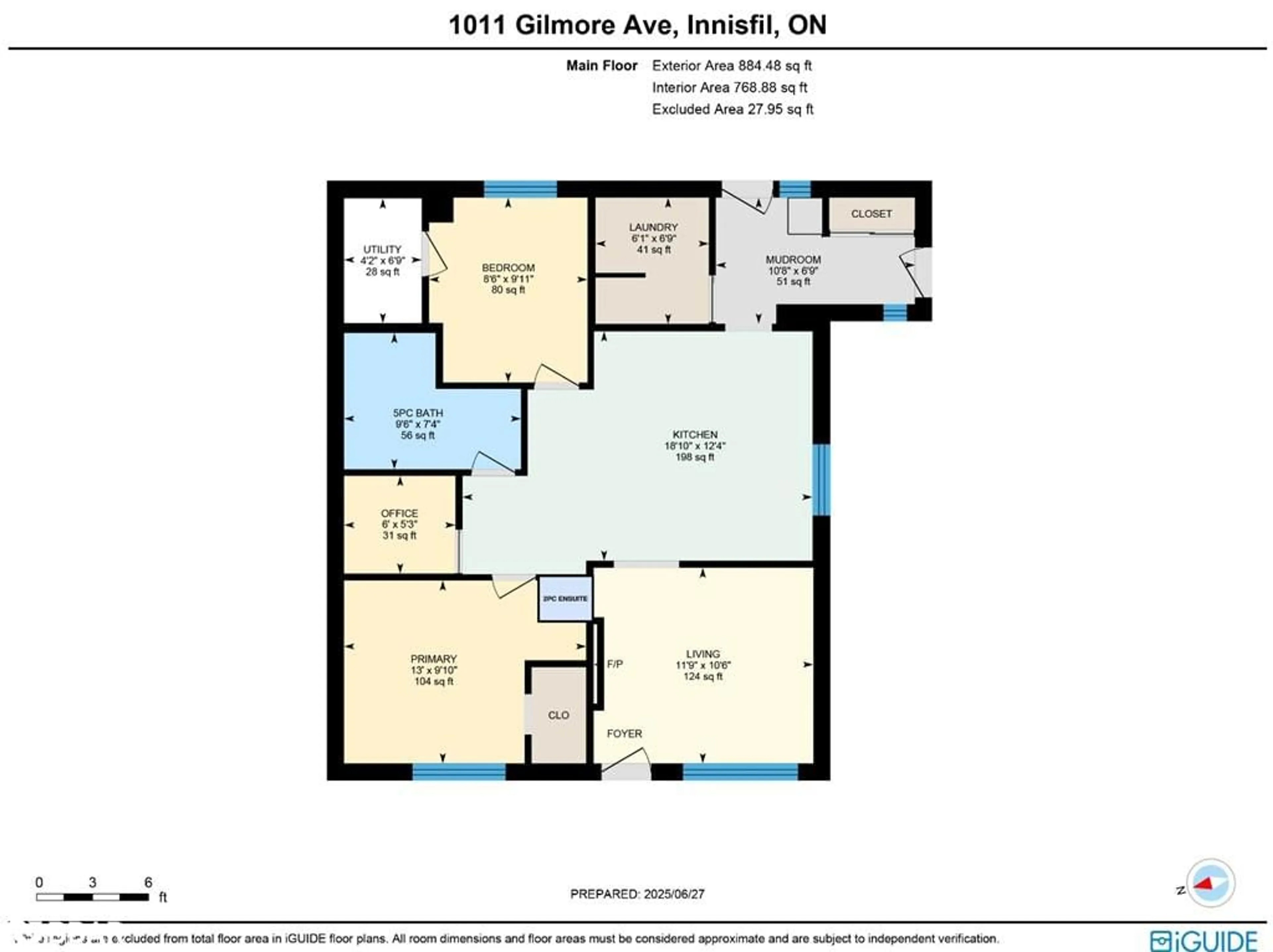 Floor plan for 1011 Gilmore Ave, Lefroy Ontario L0L 1W0