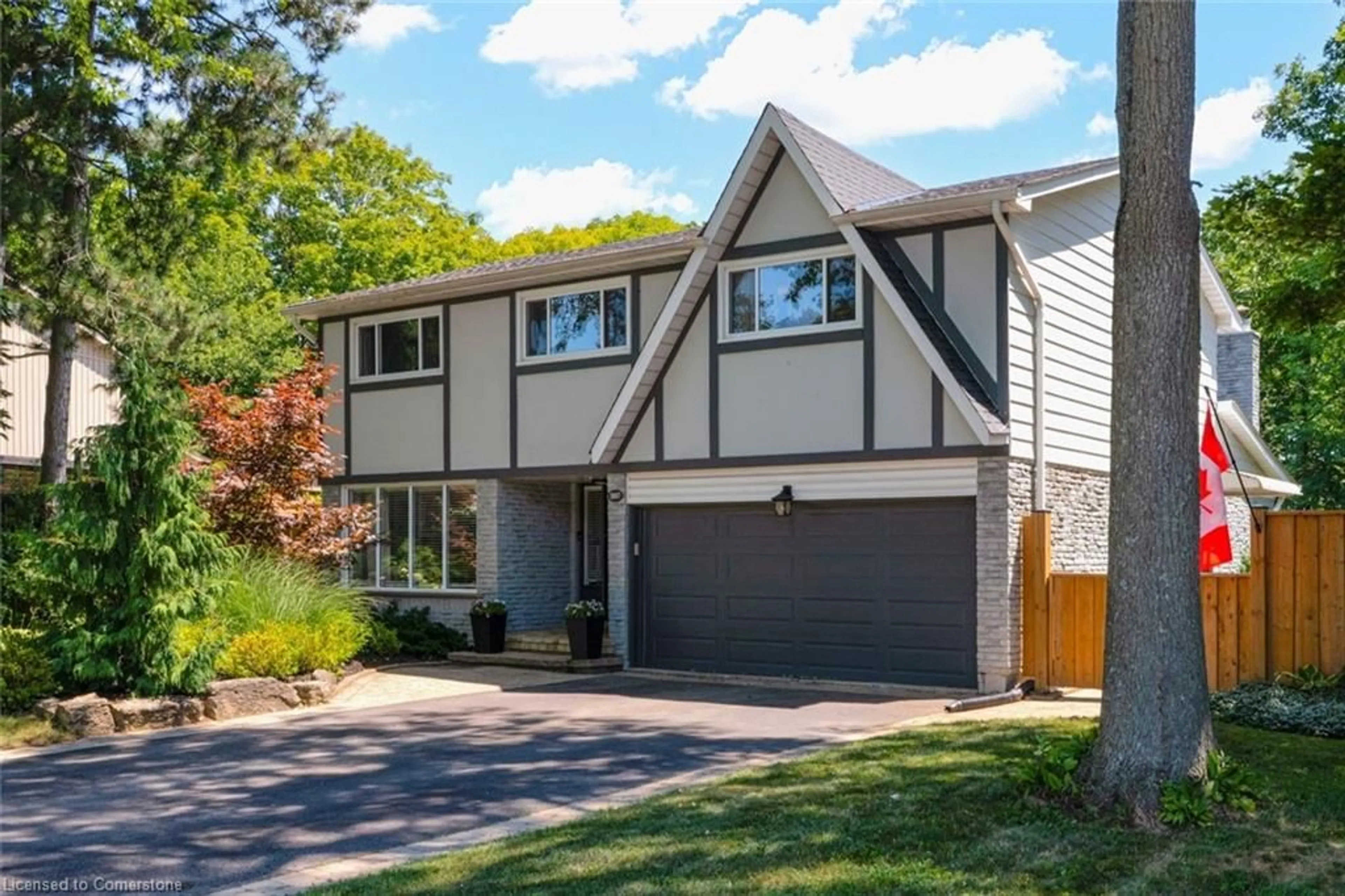 Home with vinyl exterior material, street for 1807 Heather Hills Dr, Burlington Ontario L7P 2Z1