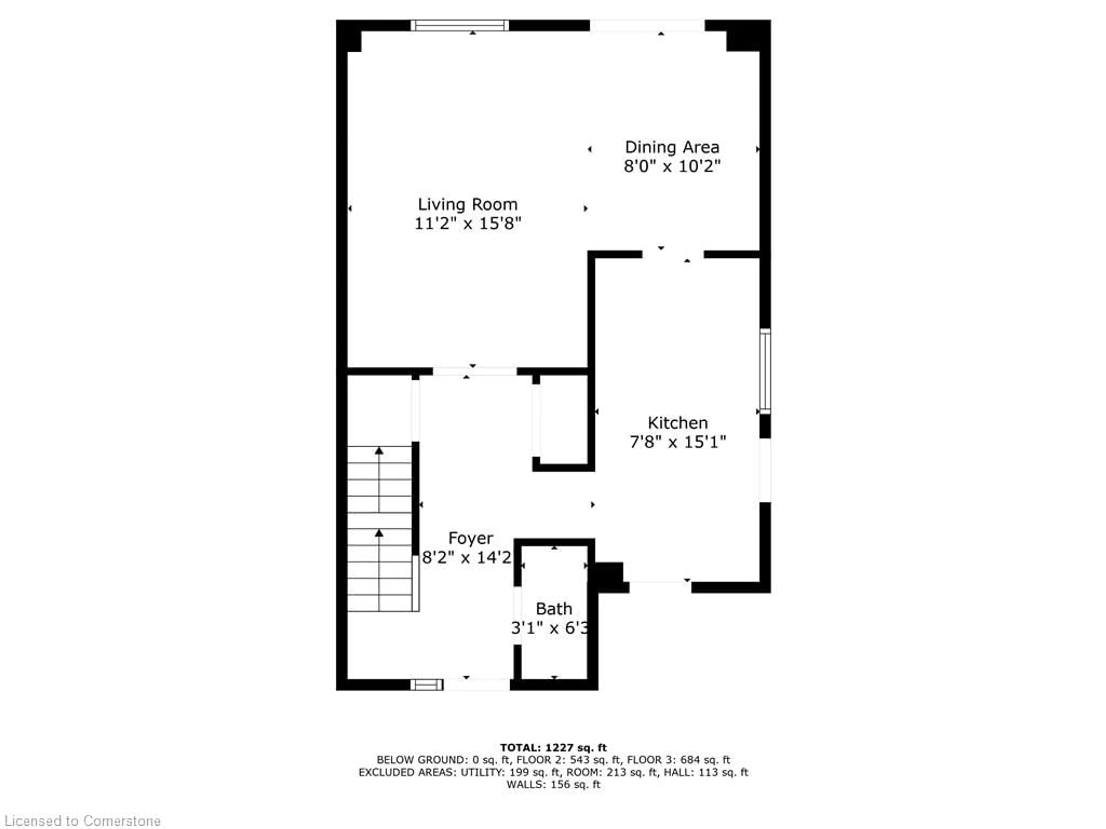 Floor plan for 8 Woods End, Brantford Ontario N3R 6M8