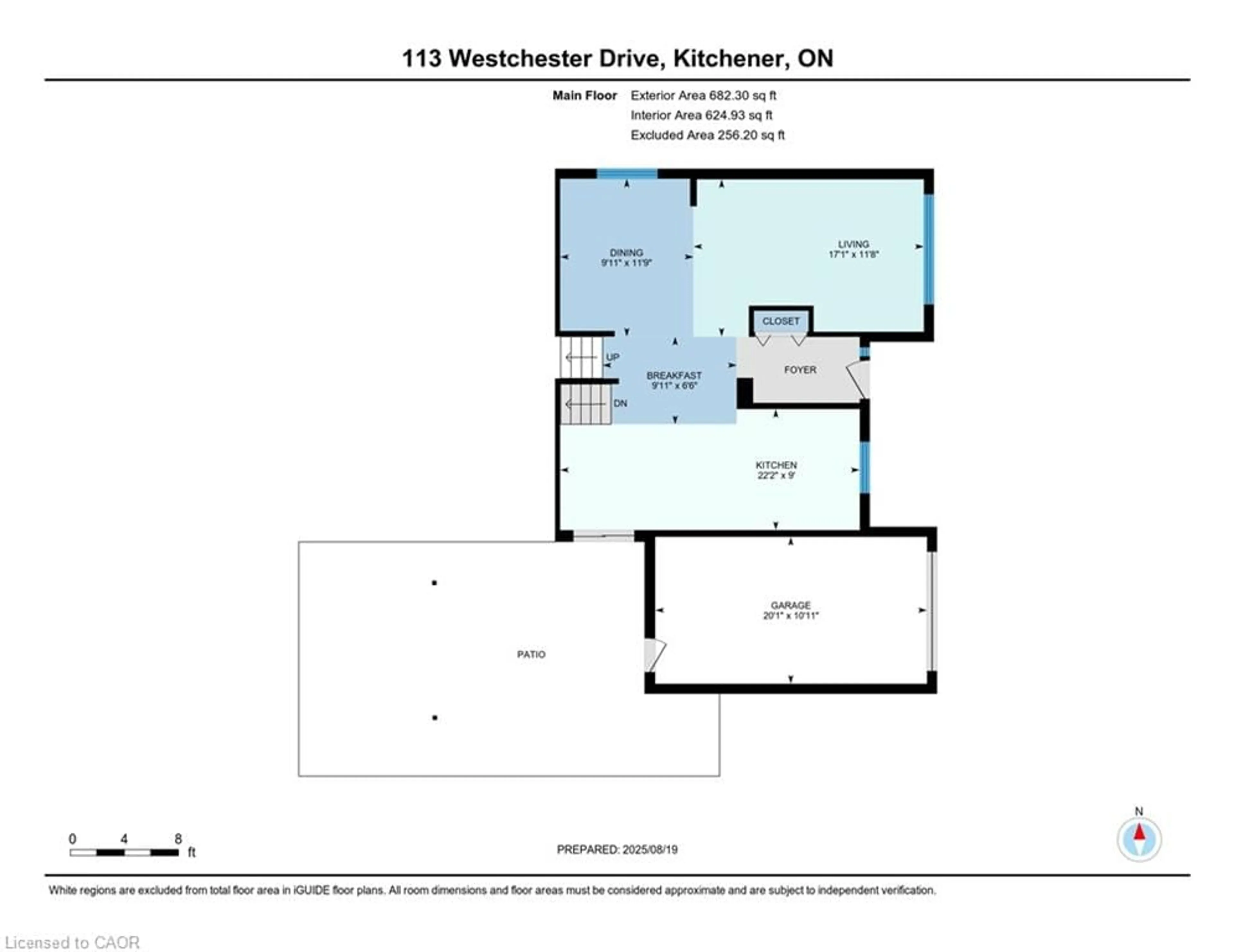 Floor plan for 113 Westchester Dr, Kitchener Ontario N2B 3L6