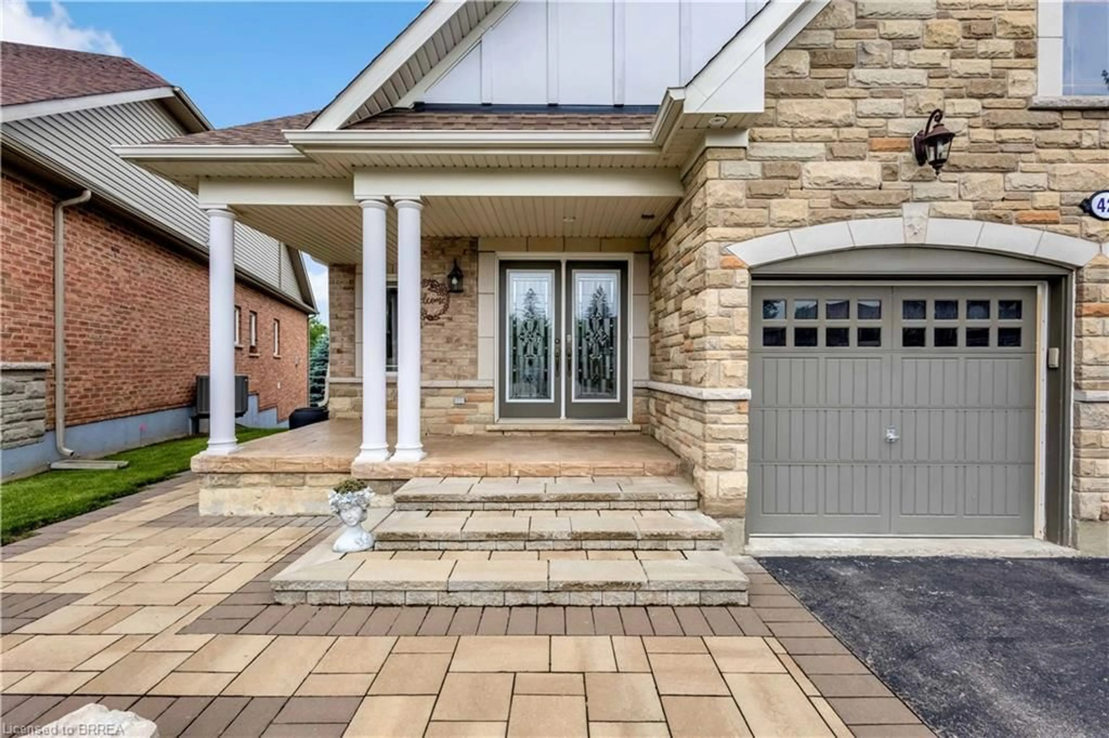 Home with brick exterior material, street for 42 Davidson Crt, Brantford Ontario N3S 0C6