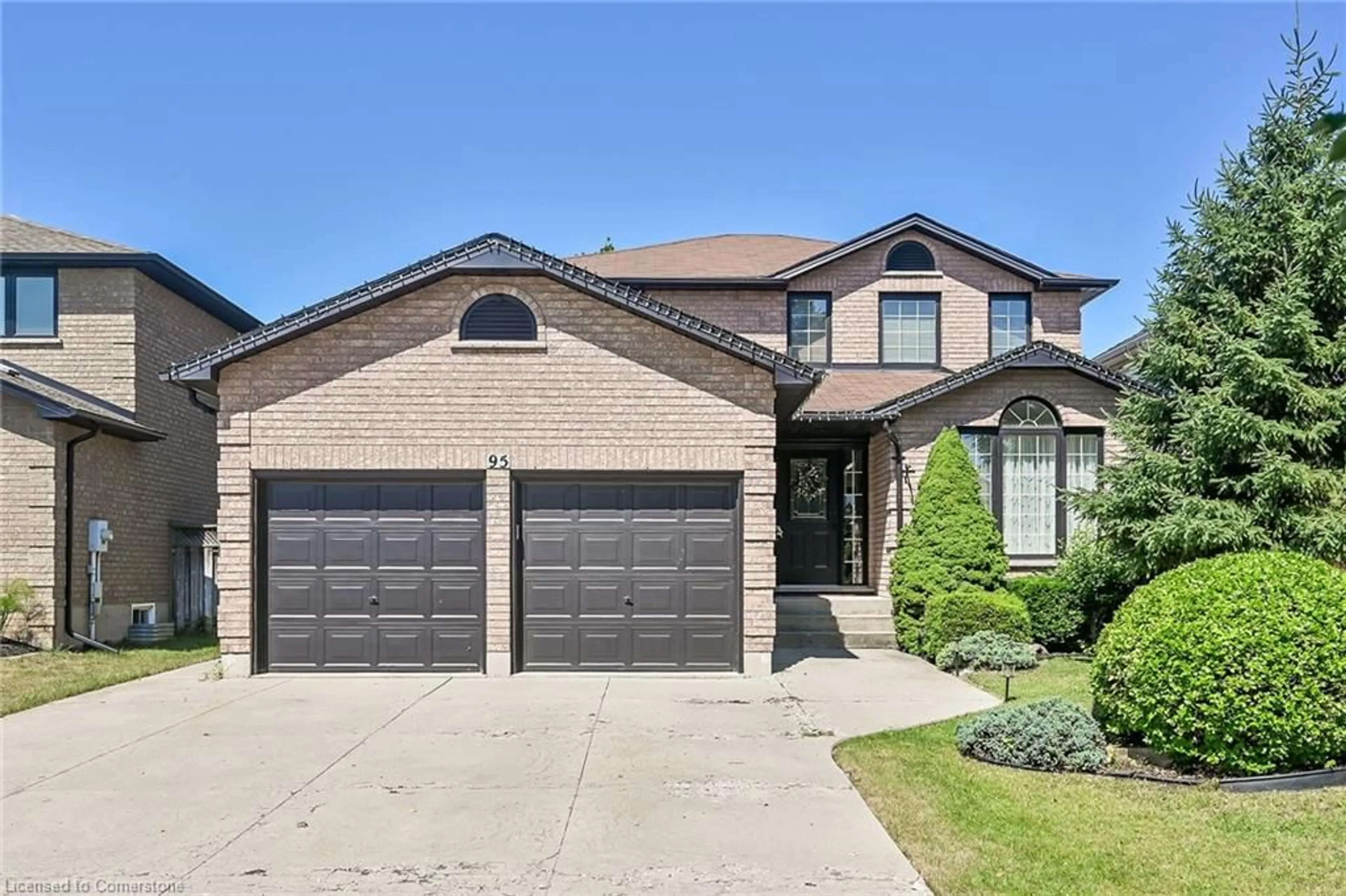 Home with brick exterior material, street for 95 Gatestone Dr, Hamilton Ontario L8J 2V1