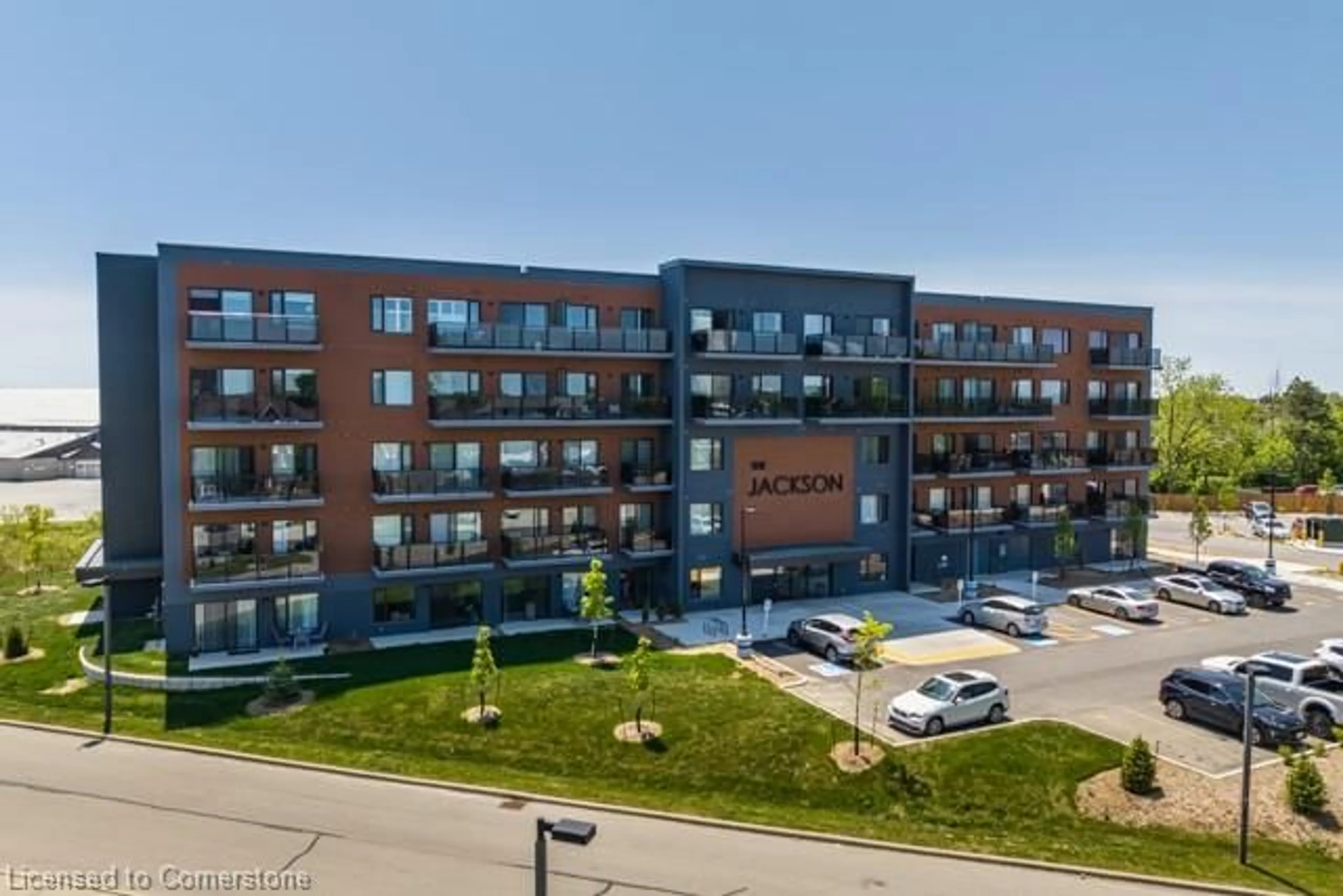 A pic from outside/outdoor area/front of a property/back of a property/a pic from drone, building for 64 Main St N #204, Hagersville Ontario N0A 1H0
