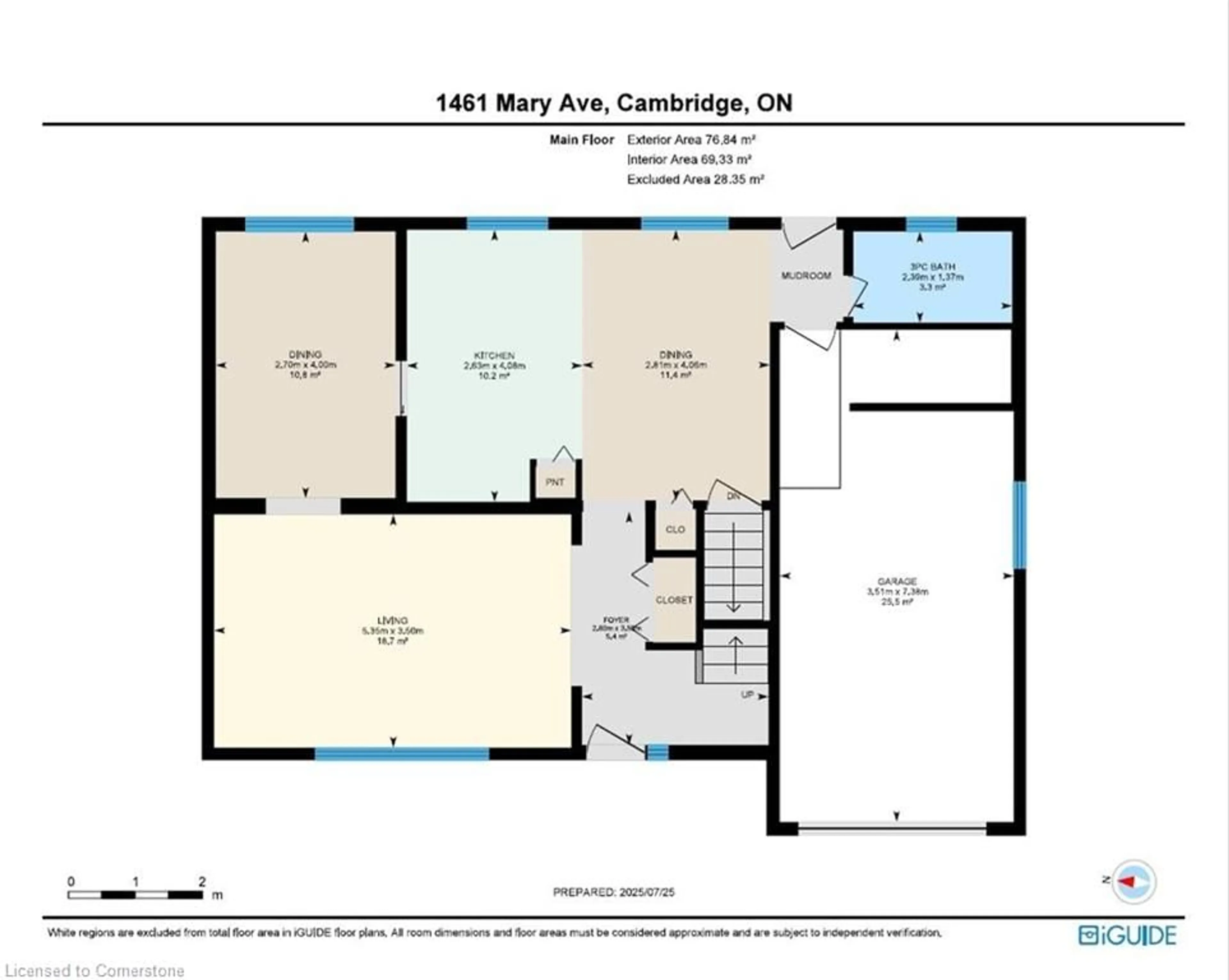 Floor plan for 1461 Mary Ave, Cambridge Ontario N3H 4N8
